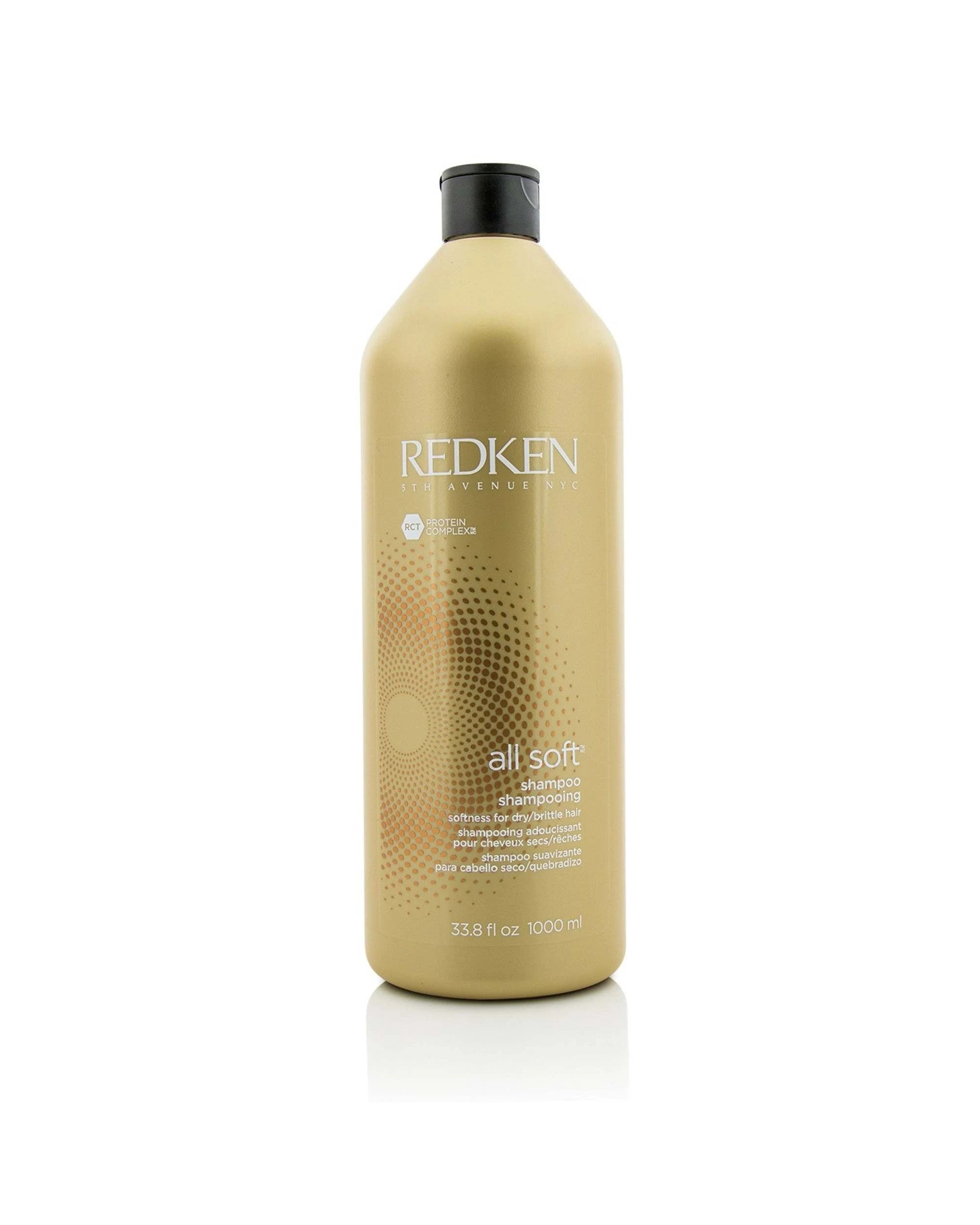 1 Redken All Soft Shampoo (For Dry/ Brittle Hair) 1000ml/33.8oz, 1 of 3