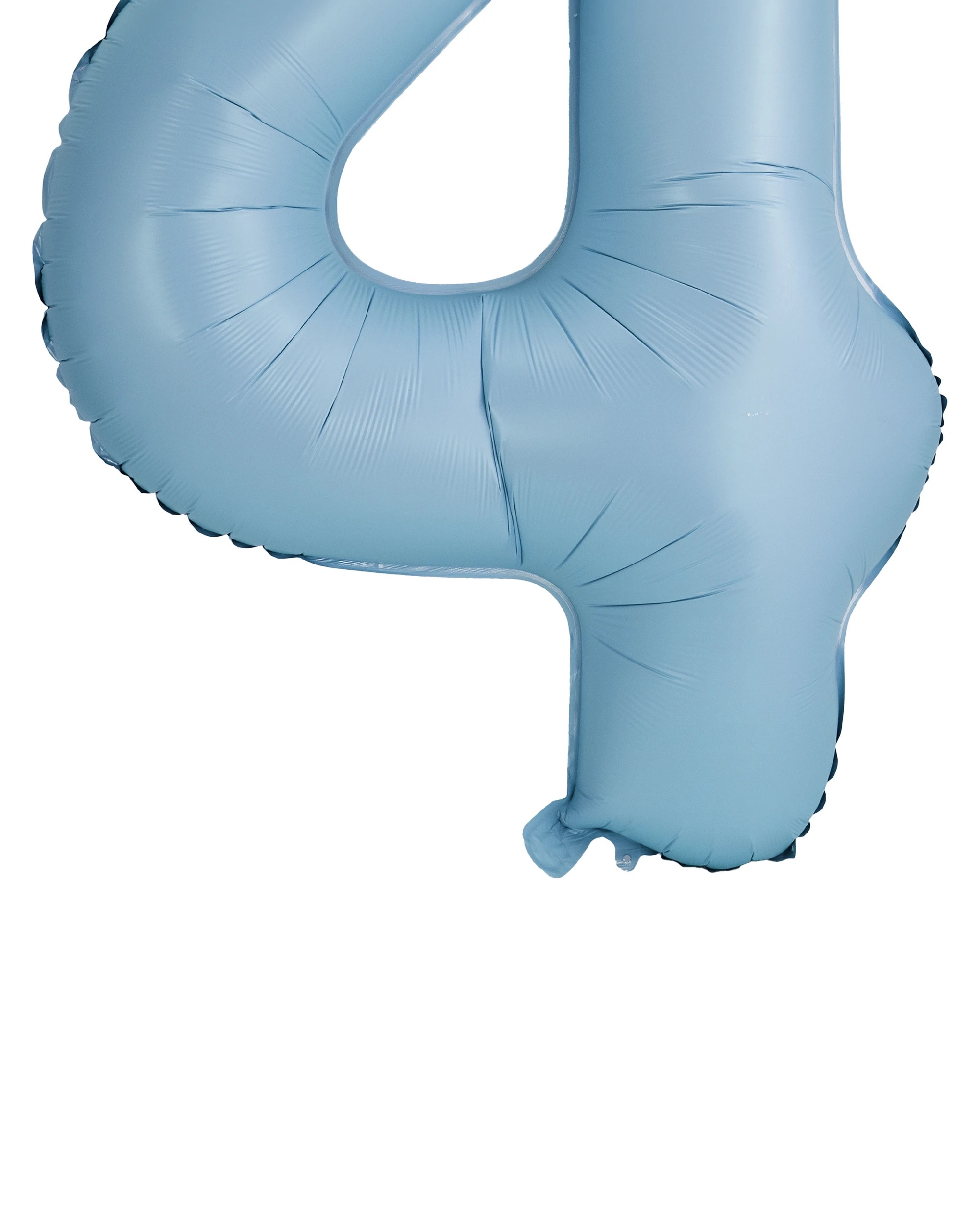 3 Giant Matte Blue Number 4 Foil Balloon, 3 of 5