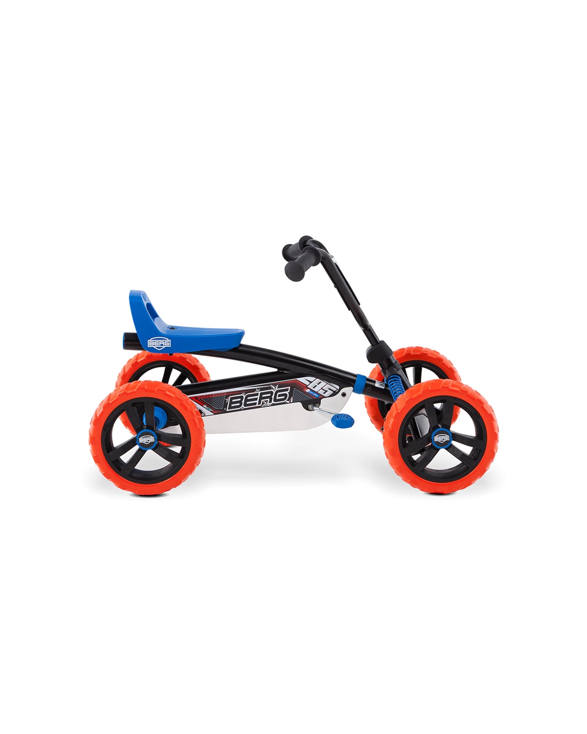 2 Berg Buzzy Nitro Kids Pedal Go Kart Orange Blue 2-5 Years Stable Adjustable Seat Eva Tyres - Orange, 2 of 5