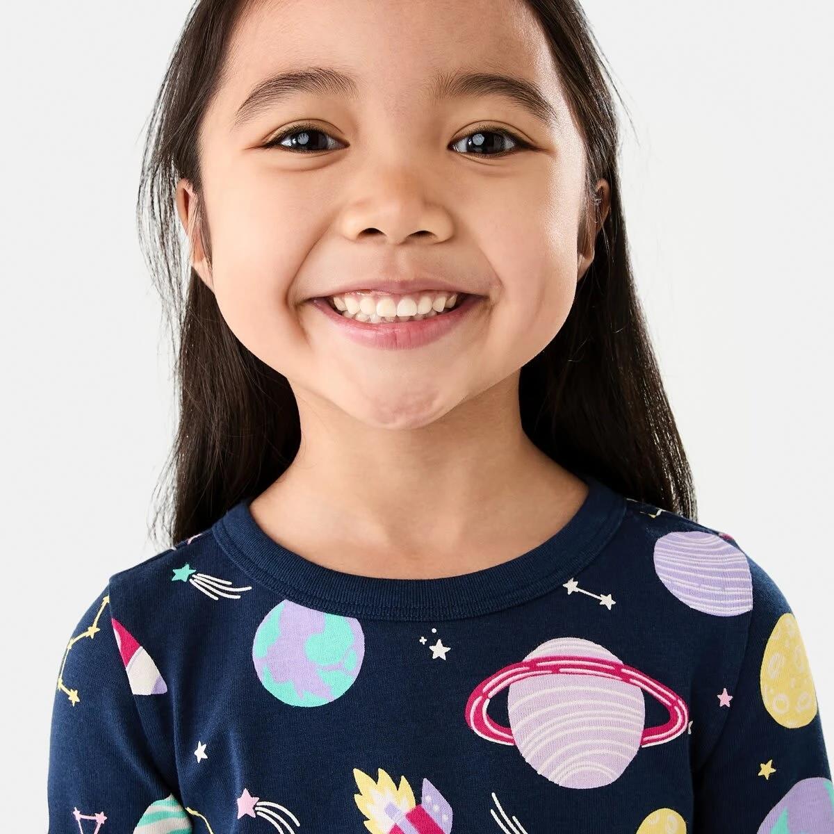 3 Rib Pyjama Set Blu Planet, 3 of 10