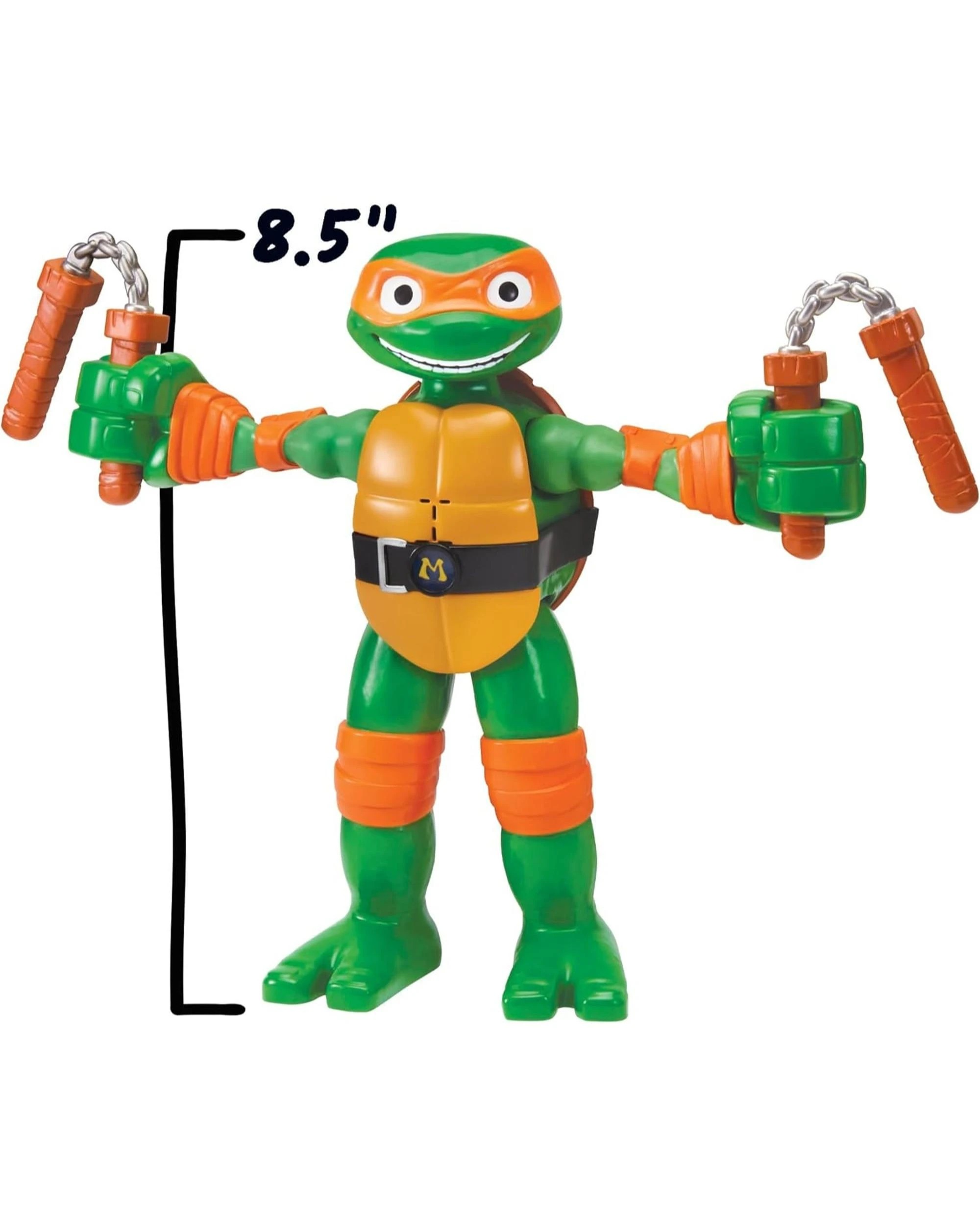 5 Tales of the Teenage Mutant Ninja Turtles Mutations Stretch 'N Shout Michelangelo, 5 of 6