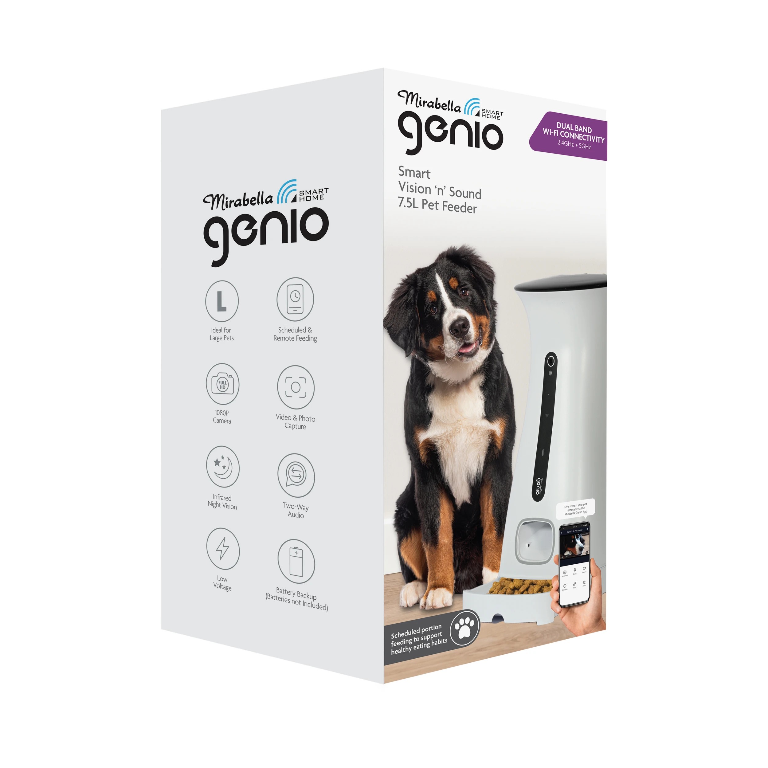 8 7.5L Mirabella Genio Smart Vision ‘n’ Sound Pet Feeder, 8 of 9