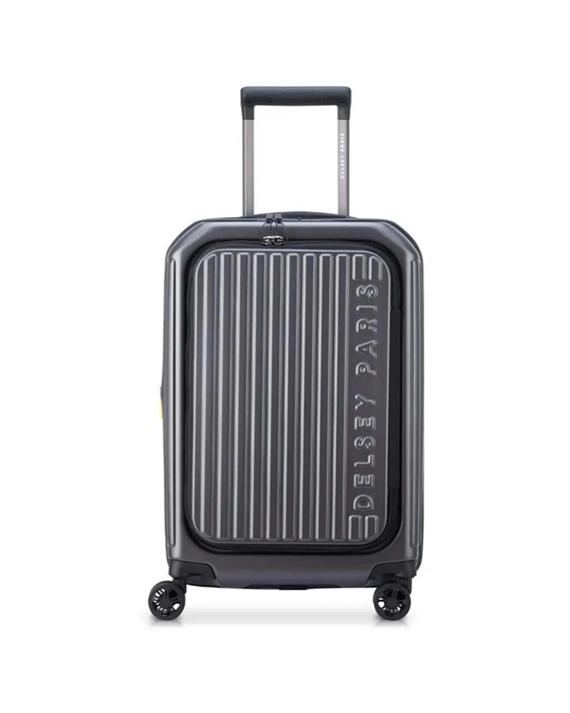 1 Delsey Securtime Zip 55 cm Top Opening 4-Wheel Expandable Cabin Suitcase Anthracite - Grey, 1 of 7
