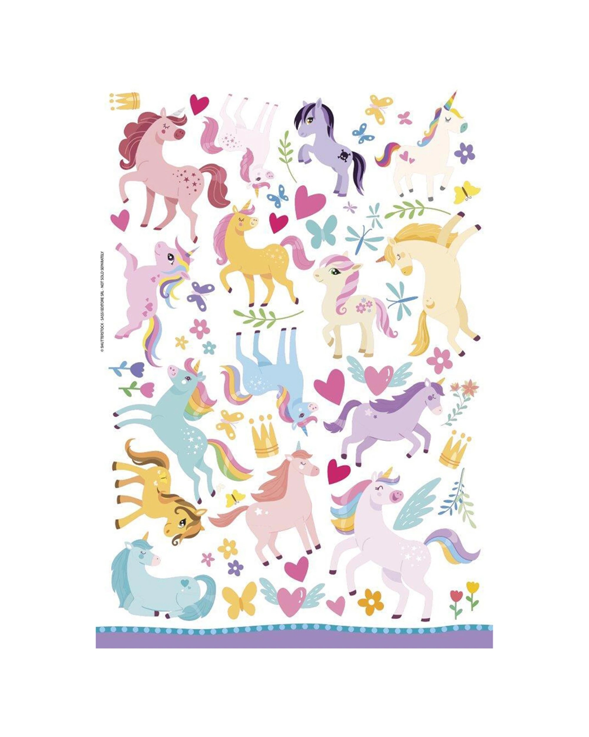 3 Sassi Arts Crafts Kids Children Activity Colouring Book Unicorns - Multi, 3 of 3