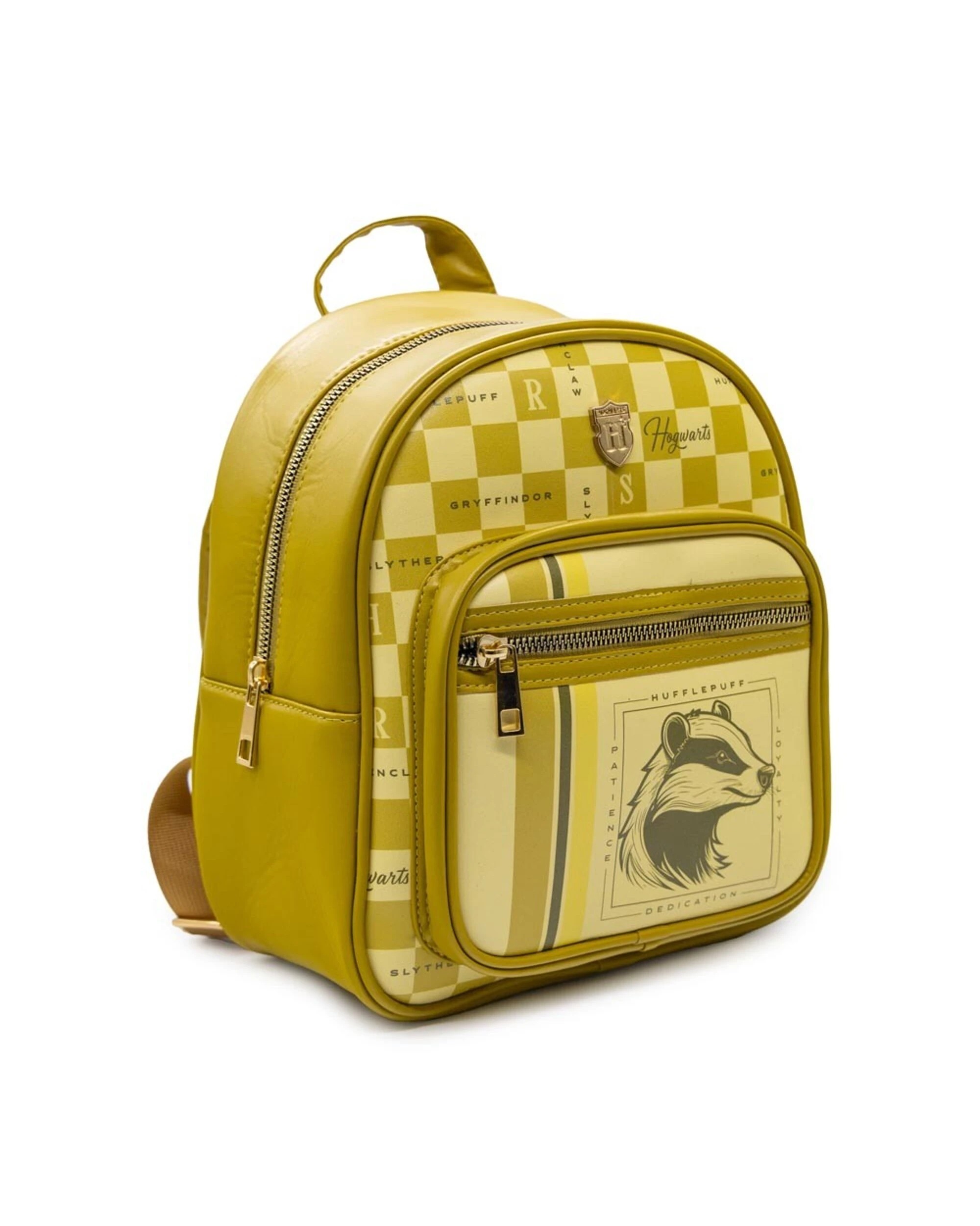 2 Harry Potter - Checkered Hufflepuff Mini Backpack, 2 of 5