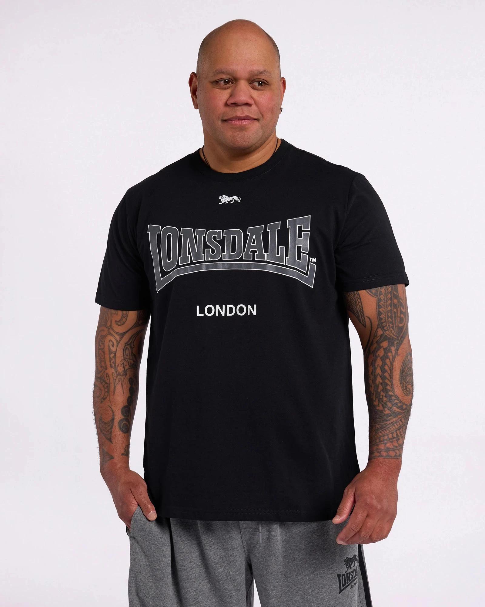1 Plus Size Active T-Shirt - Lonsdale London BLACK, 1 of 5