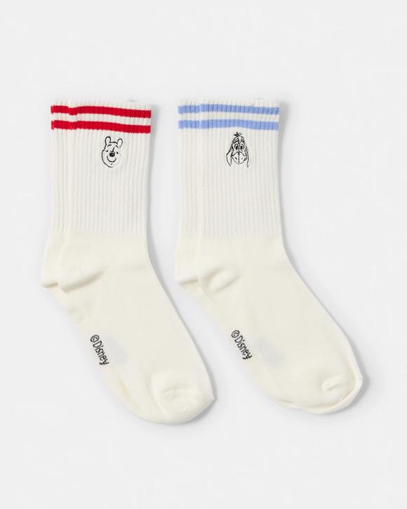2 Pack Winnie the Pooh License Crew Socks