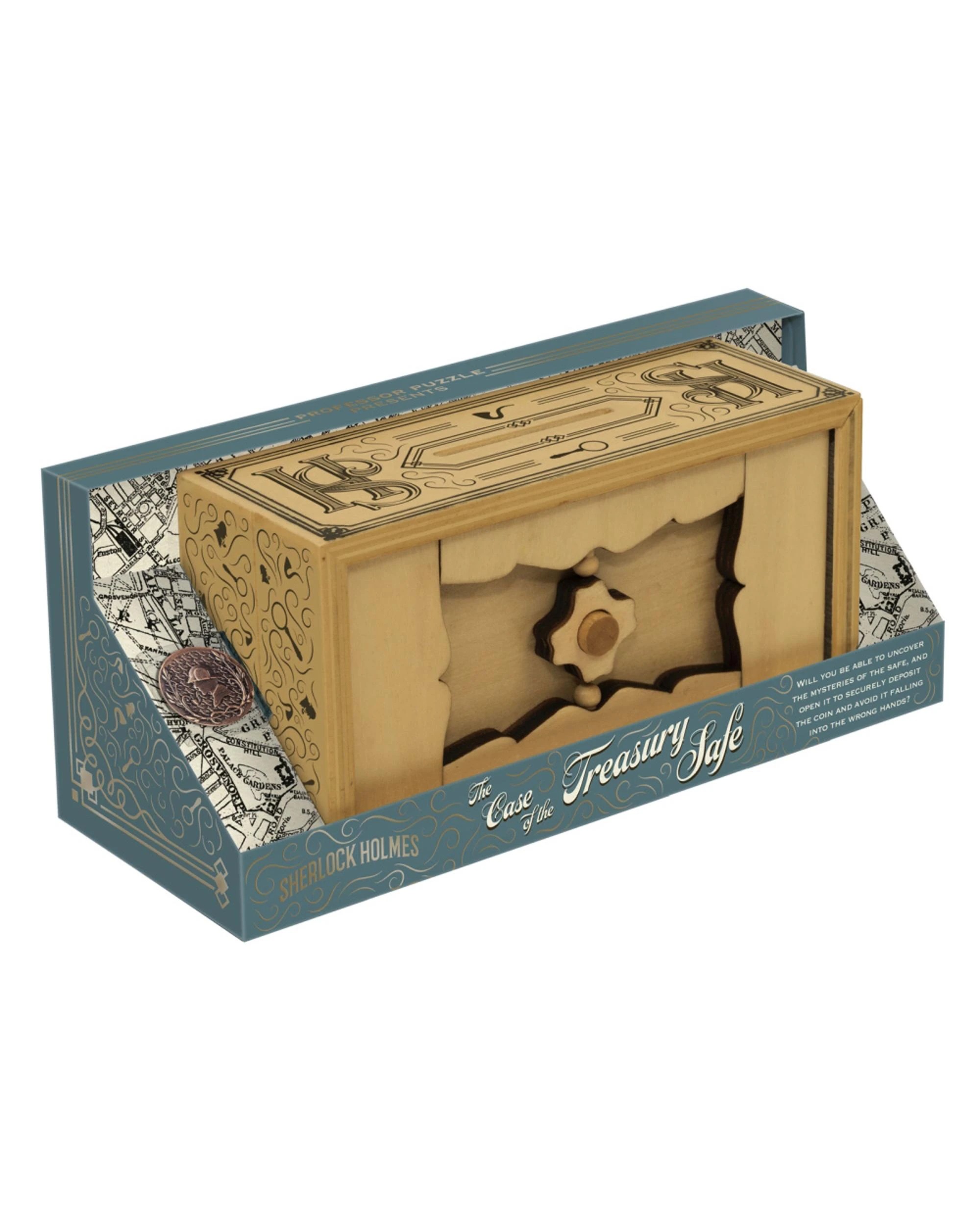 1 Sherlock Holmes The Case of the Treasury Safe Puzzle Game, 1 of 1