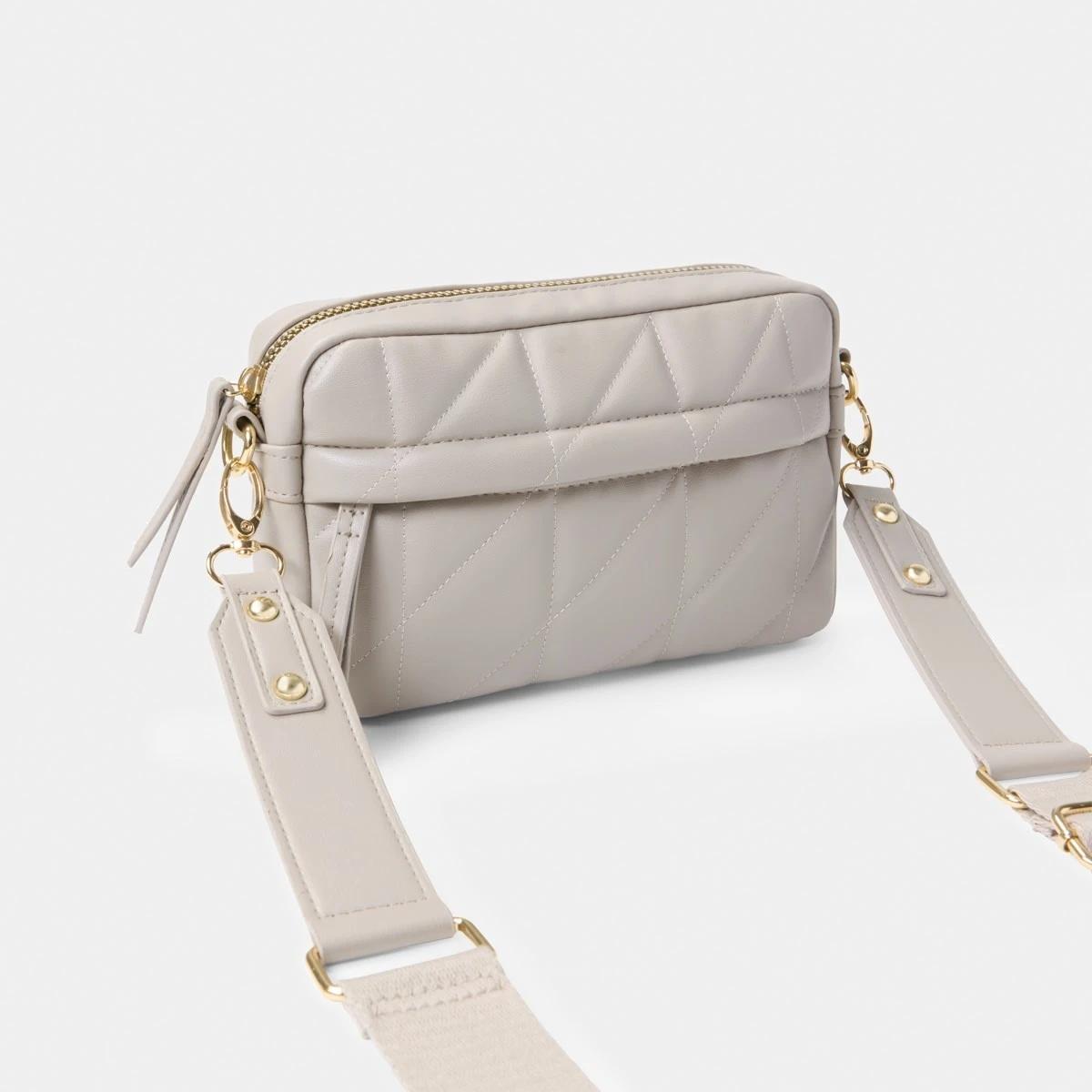 2 Quilted Crossbody Bag SMOKEY TAUPE, 2 of 5