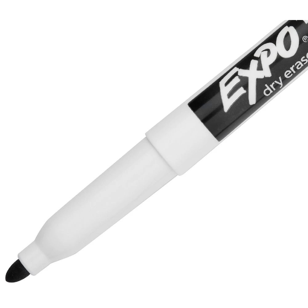 3 Expo Fine Whiteboard Markers Bullet Black 10 Pack, 3 of 3