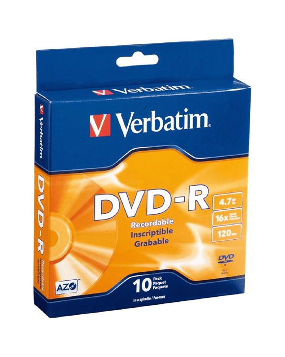 Verbatim DVD-R 4.7GB 16x Spindle 10 Pack