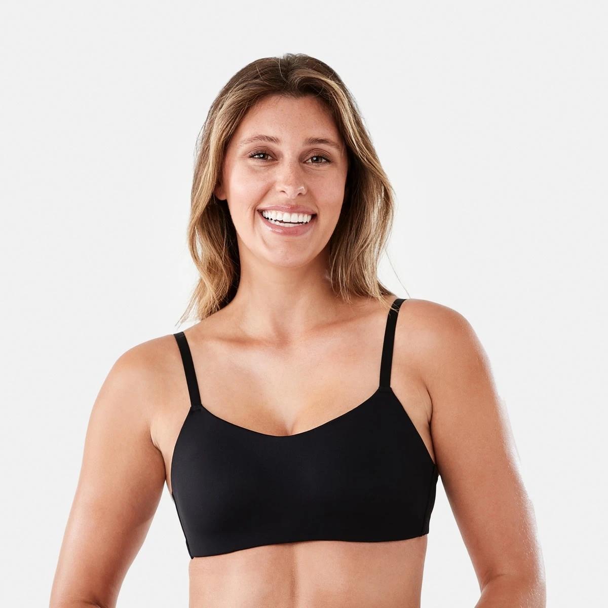 1 Wirefree Smooth Scoop Bra Black