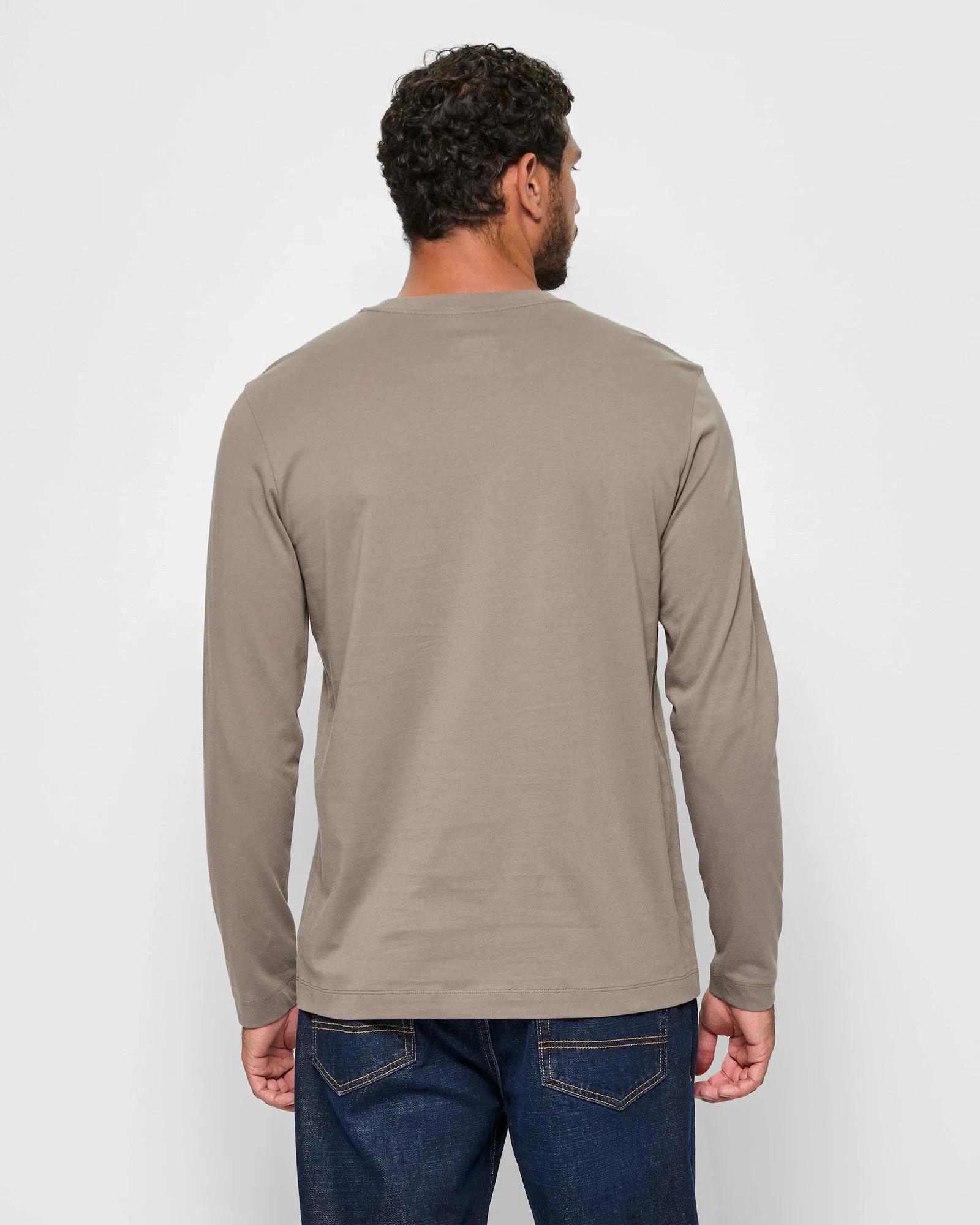 4 Target Australian Cotton Long Sleeve T-Shirt MUSHROOM, 4 of 5