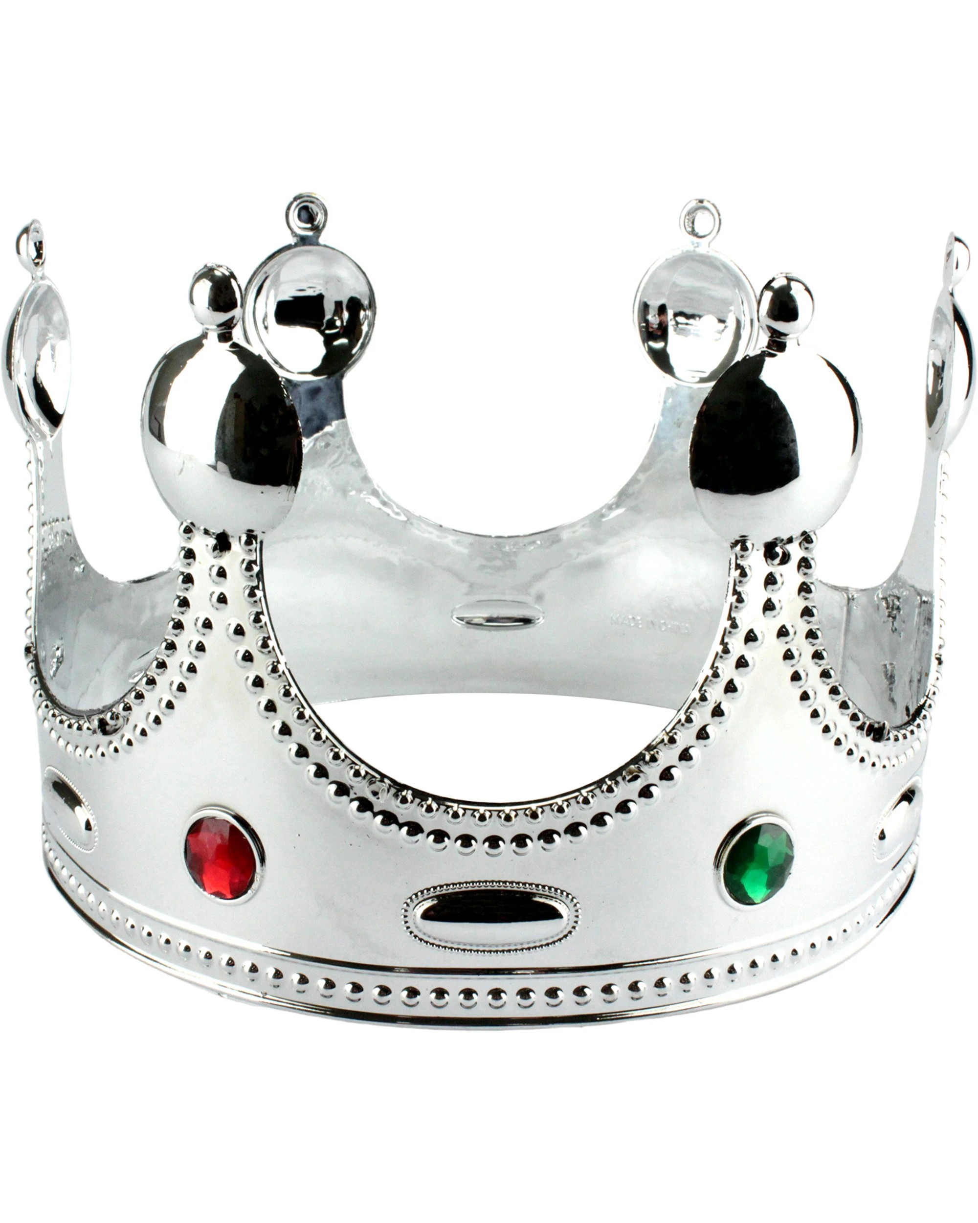 2 JD Party Jewelled European King's Crown - One Size - Silver, 2 of 3