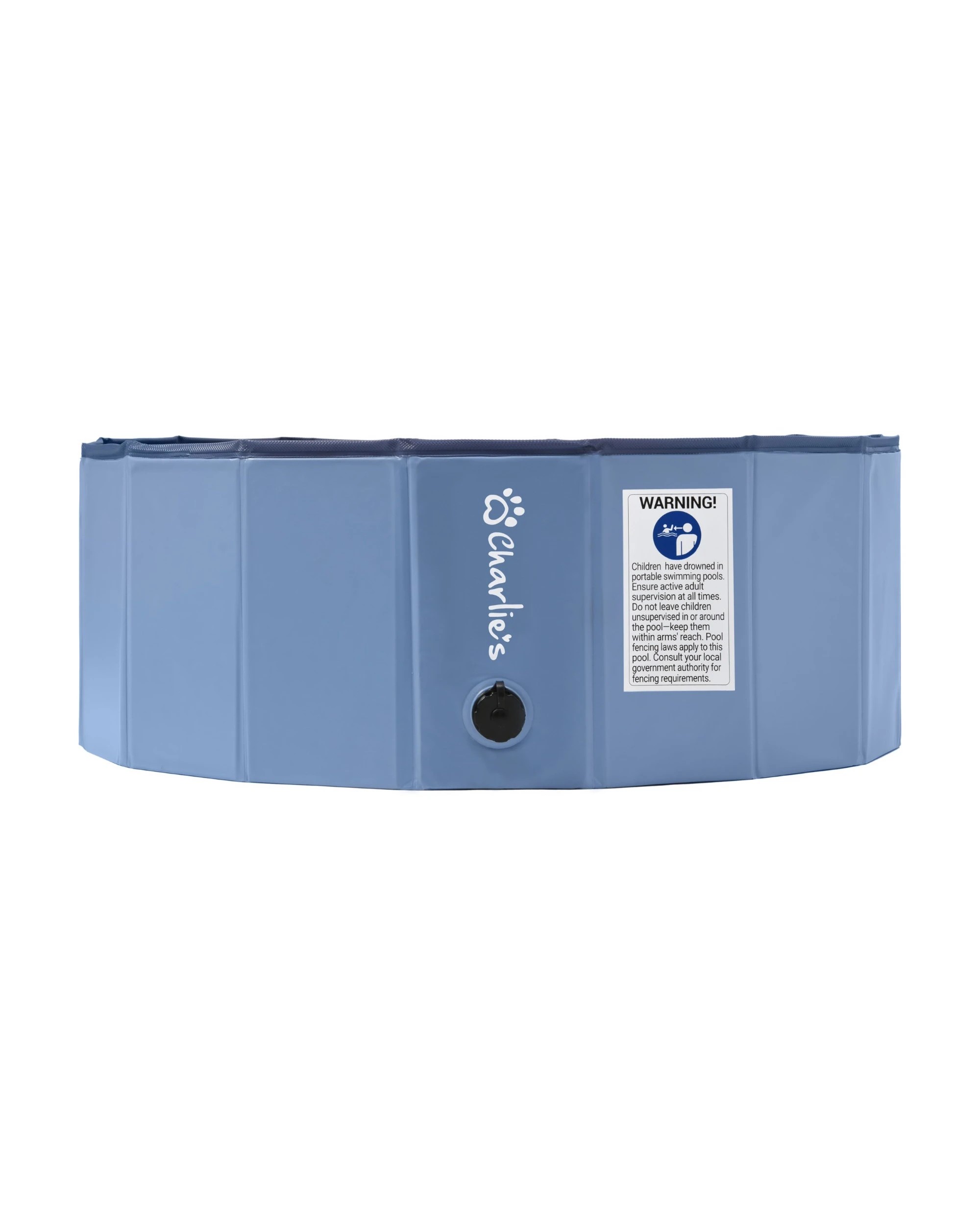 4 Charlie's Splash Society Portable Foldable Dog Pool 80x30cm Medium - Blue, 4 of 10