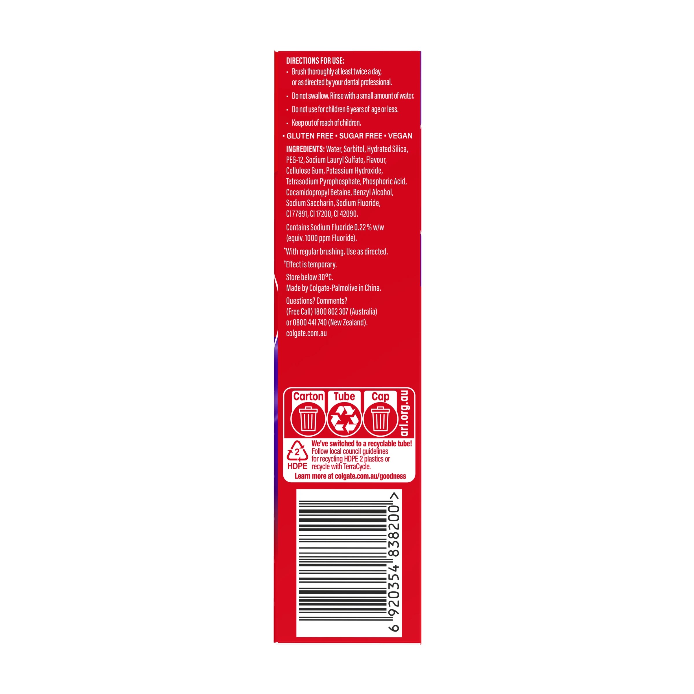 9 Colgate Optic White Purple Teeth Whitening Toothpaste 100g, 9 of 9