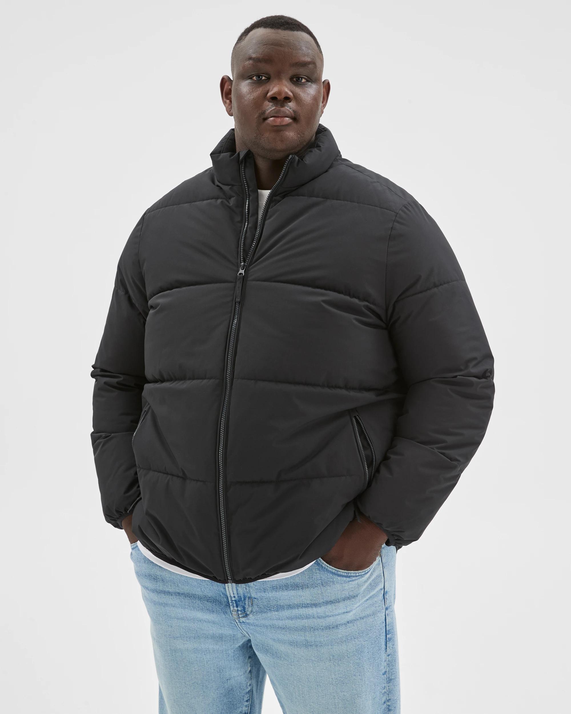 4 Target Man Plus Plus Size Core Puffer Jacket BLACK, 4 of 10