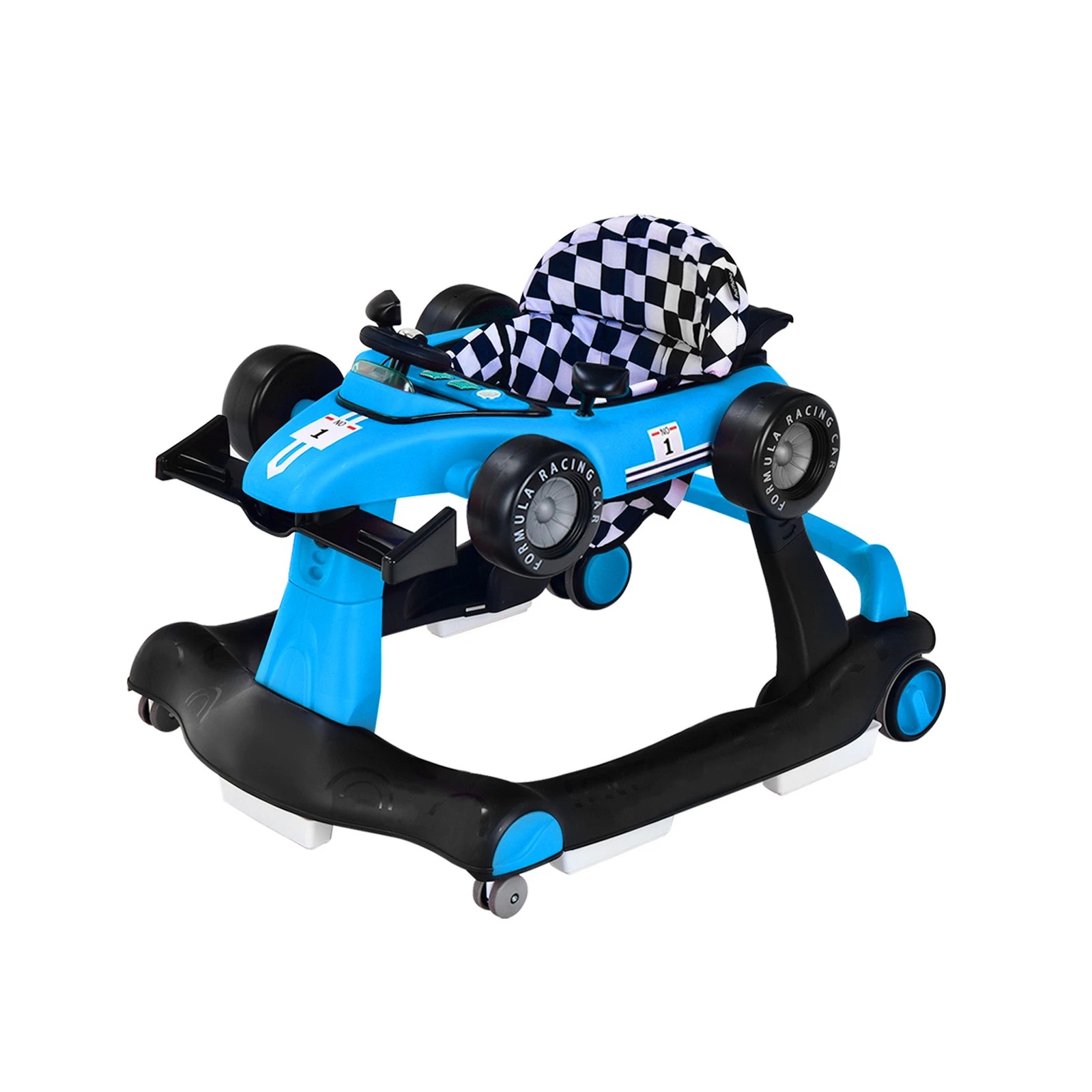 1 Costway 4-in-1 Folding Push Walker Ride on Toy, 1 of 2