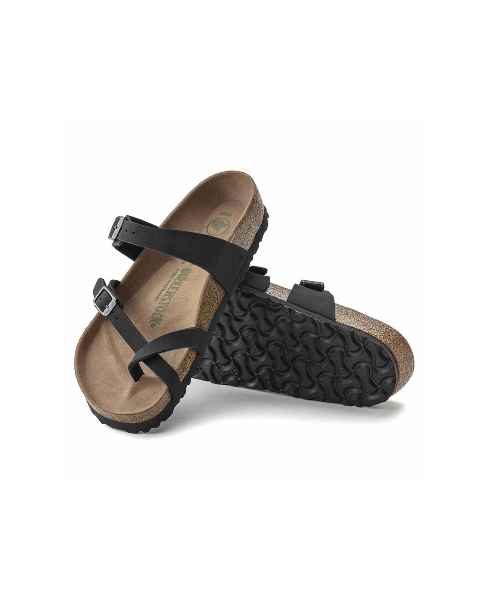 3 Birkenstock Mayari BirkiBuc Vegan Sandals Narrow Width BLACK, 3 of 6