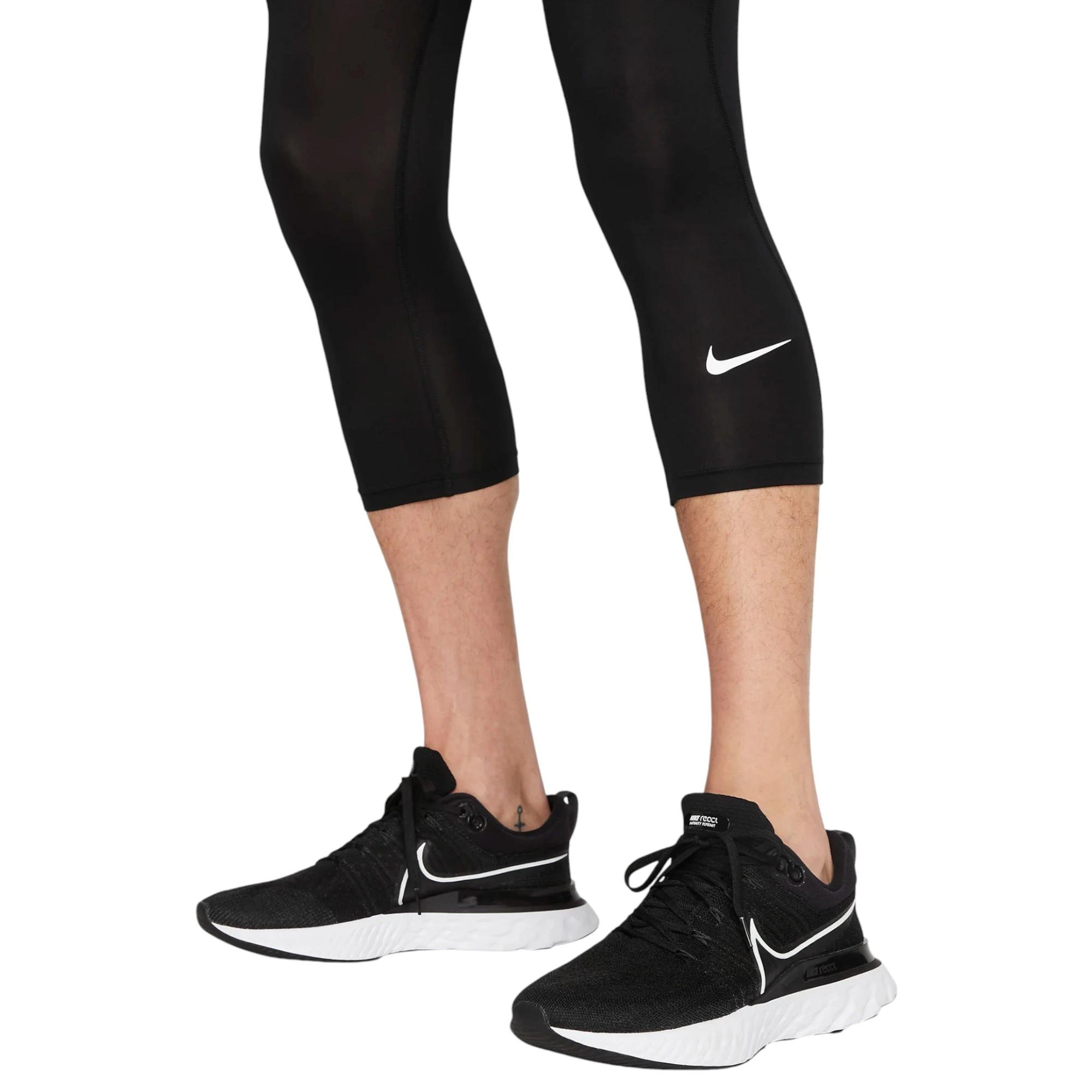 4 Nike Men Pro Dri-FIT 3/4 Length Black Fitness Tights BLACK, 4 of 7