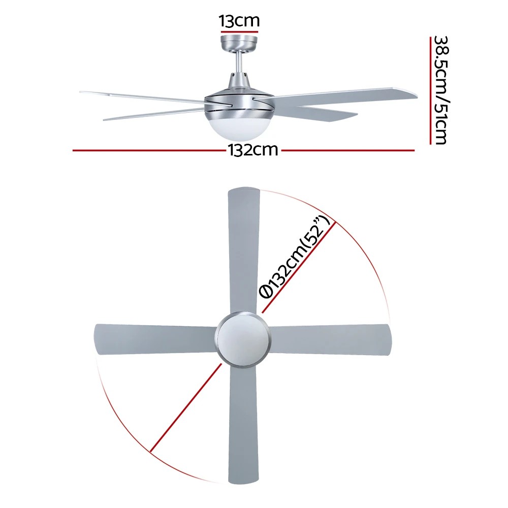 2 Devanti 52'' Ceiling Fan DC Motor w/Light w/Remote - - Multi, 2 of 7