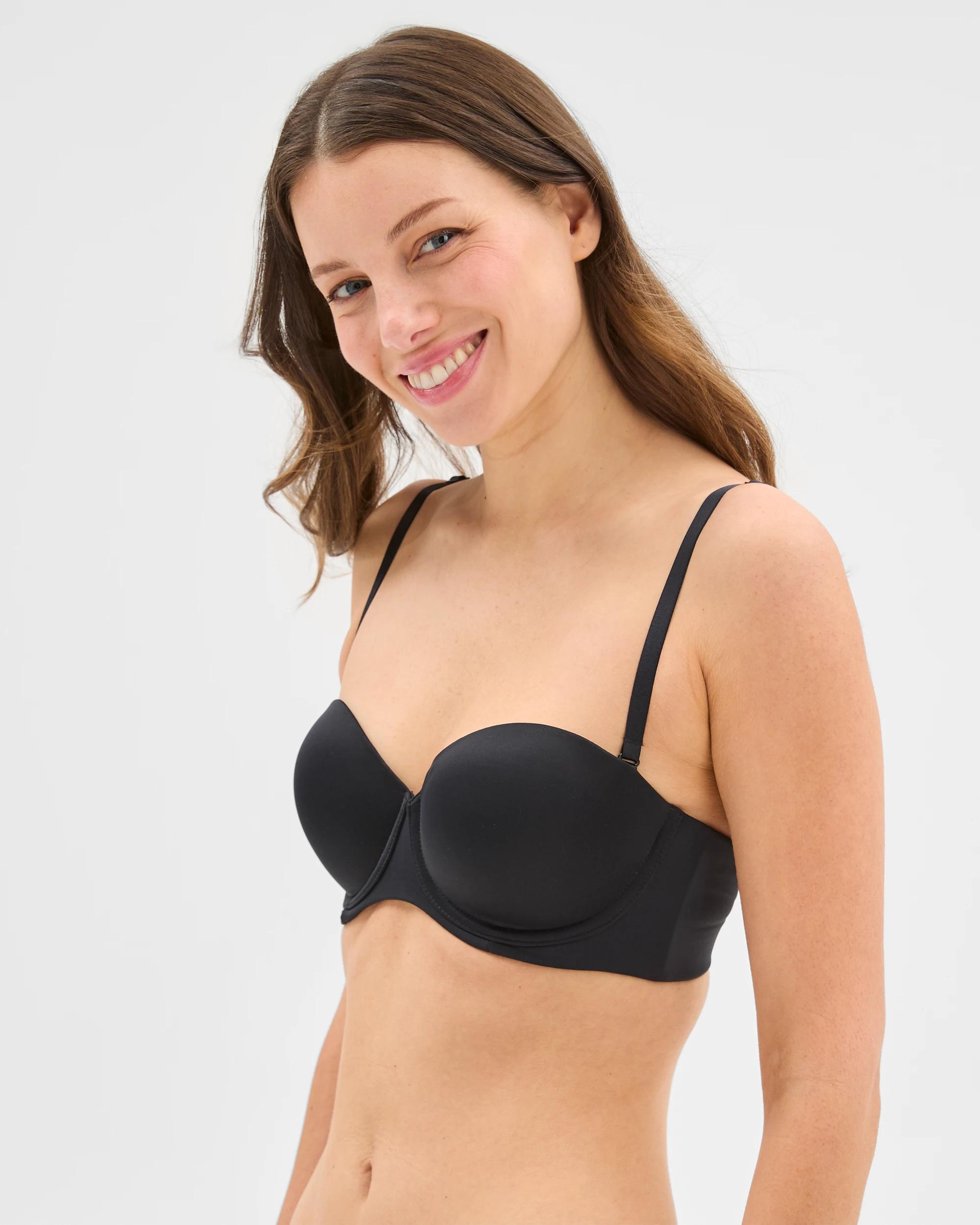 2 Target Womens Multiway Balconette Undrwire Strapless Bra - Chloe BLACK, 2 of 5