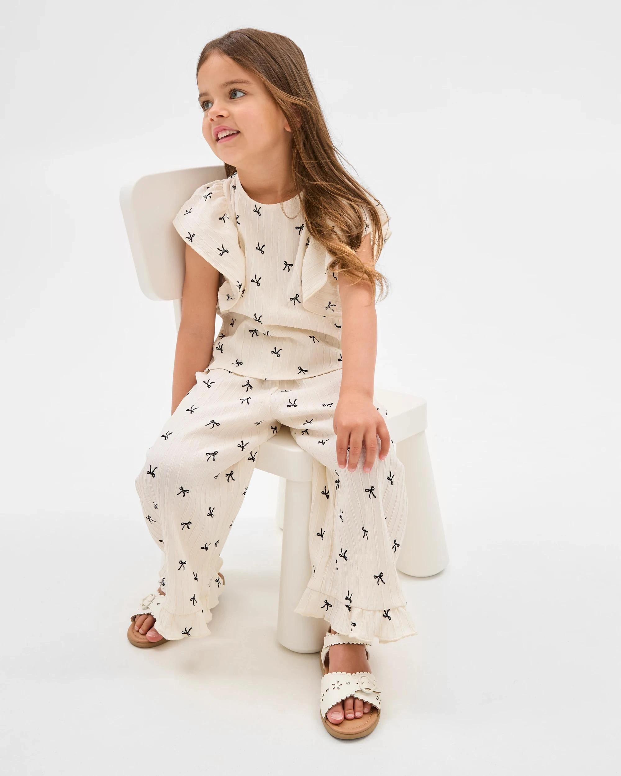 3 Target Fashion Textured Pant WHITE BLACK AOP, 3 of 5