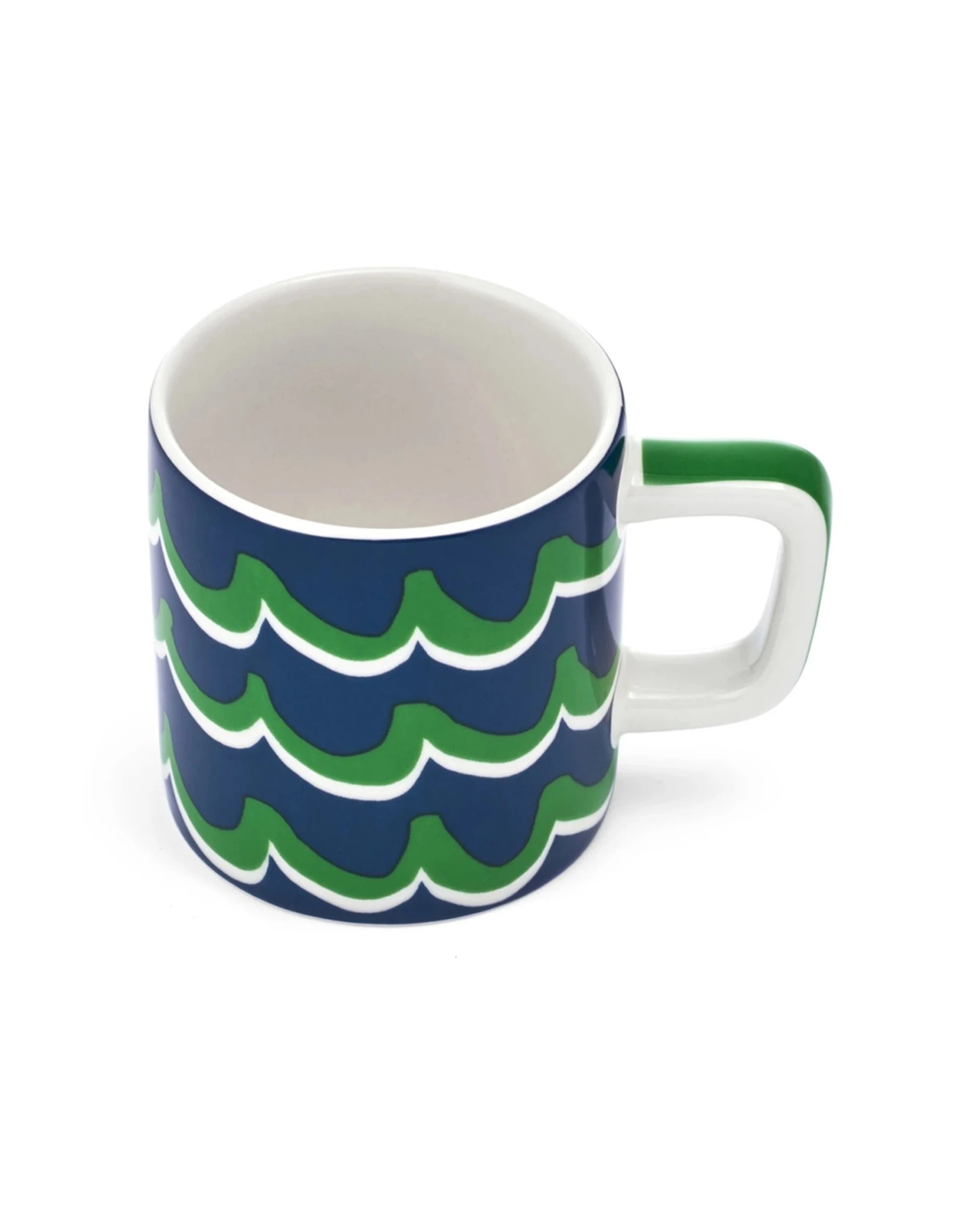 3 La Cafetière 4pk Ceramic Espresso Cup Drinking Mug Set 120ml Cyan Tides - Blue, 3 of 7