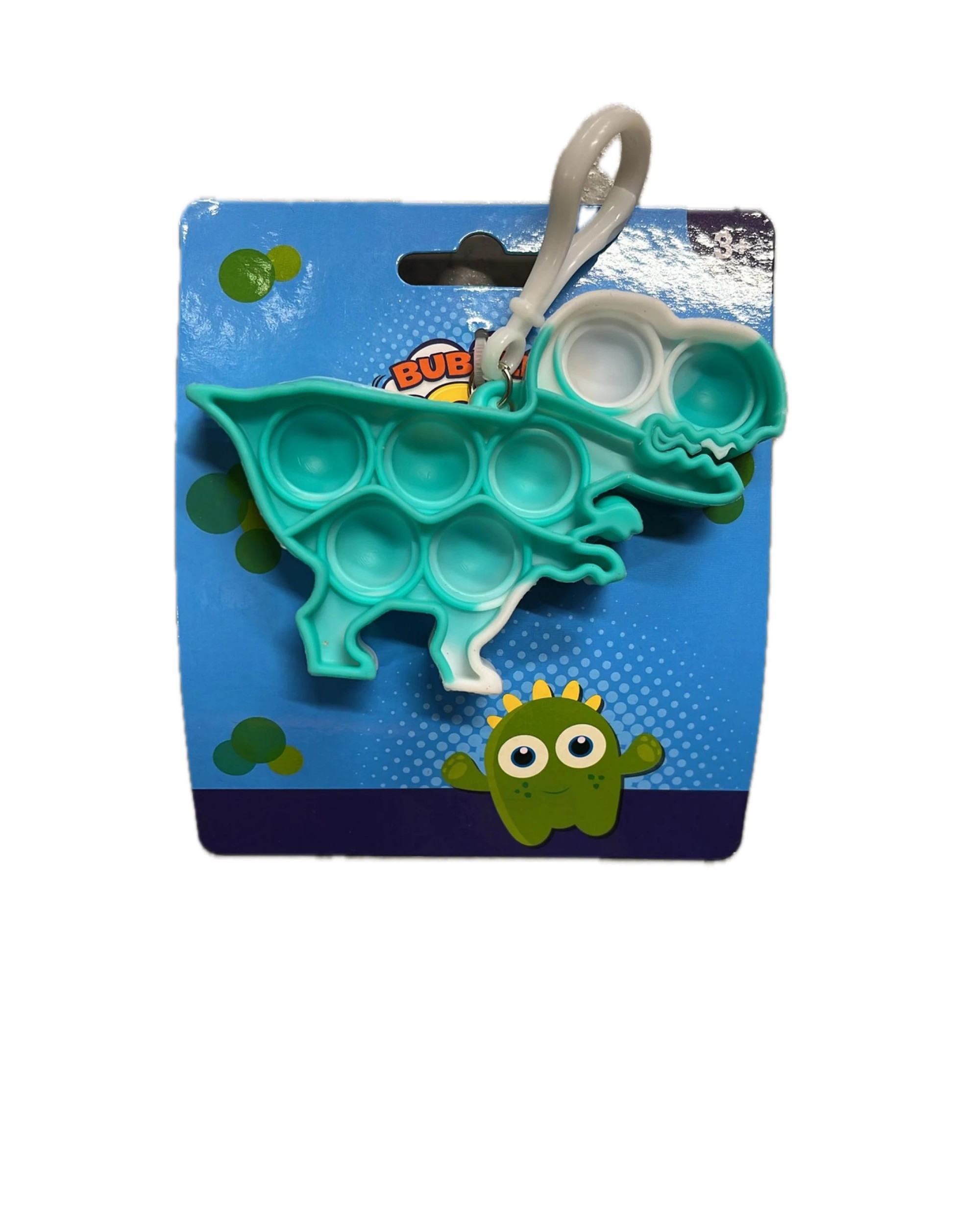5 Bubble Pop Push It Fidget Keyring Squeeze Toy Sensory Silicone Stress Reliever, 5 of 5
