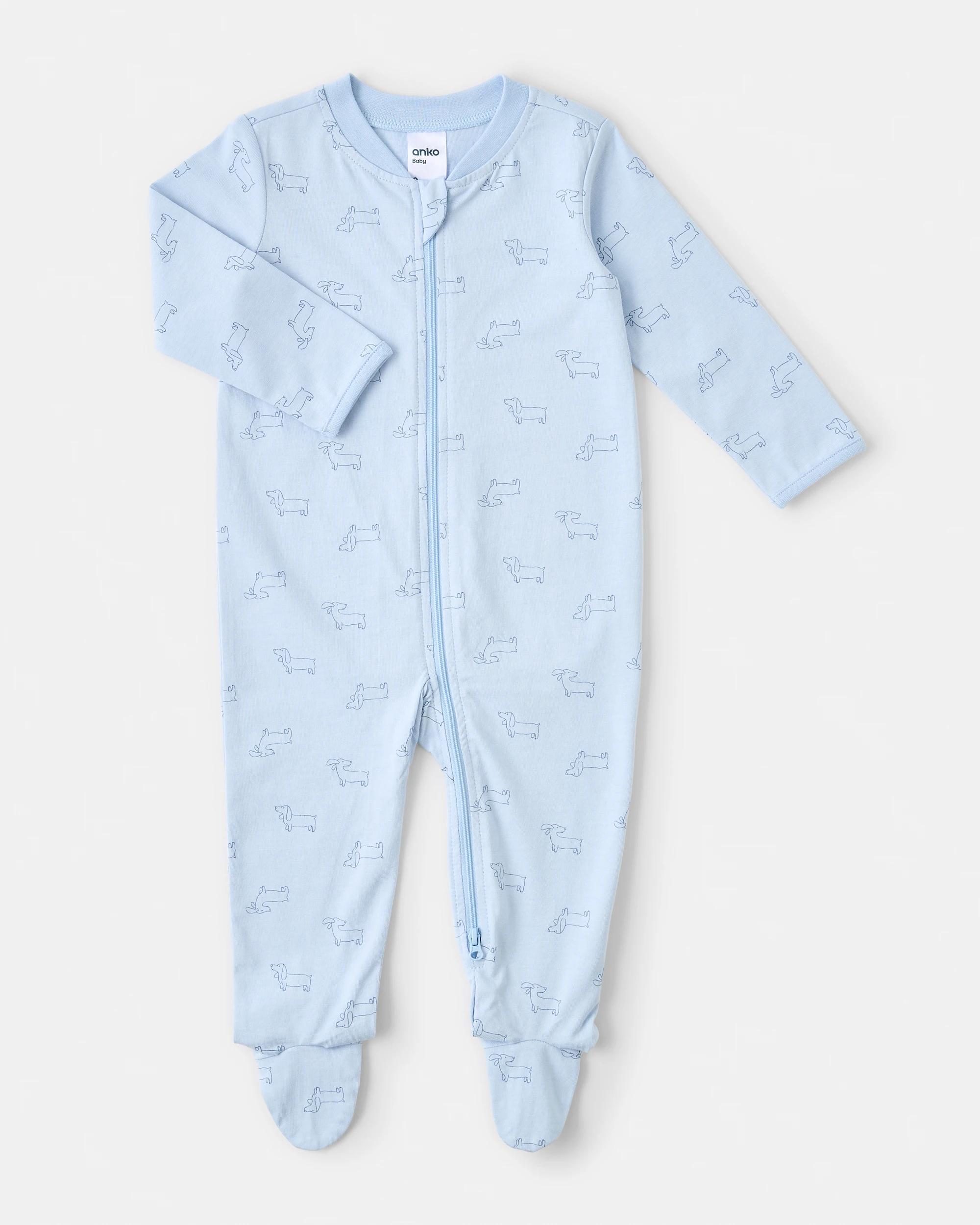 1 Cotton Everyday Coverall Blu Dogs, 1 of 3