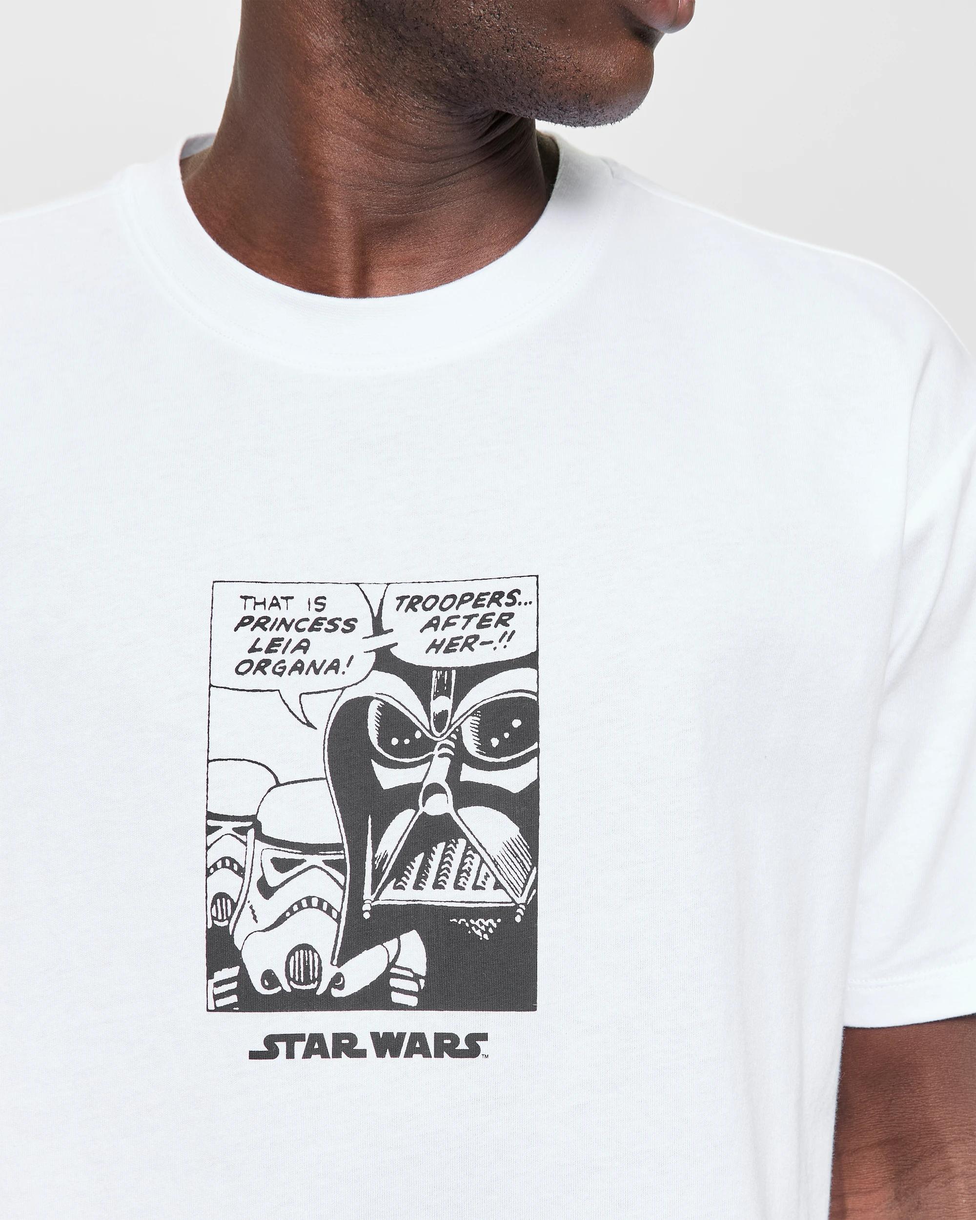 5 Licensed Australian Cotton Star Wars Comic T-shirt WHITE, 5 of 6