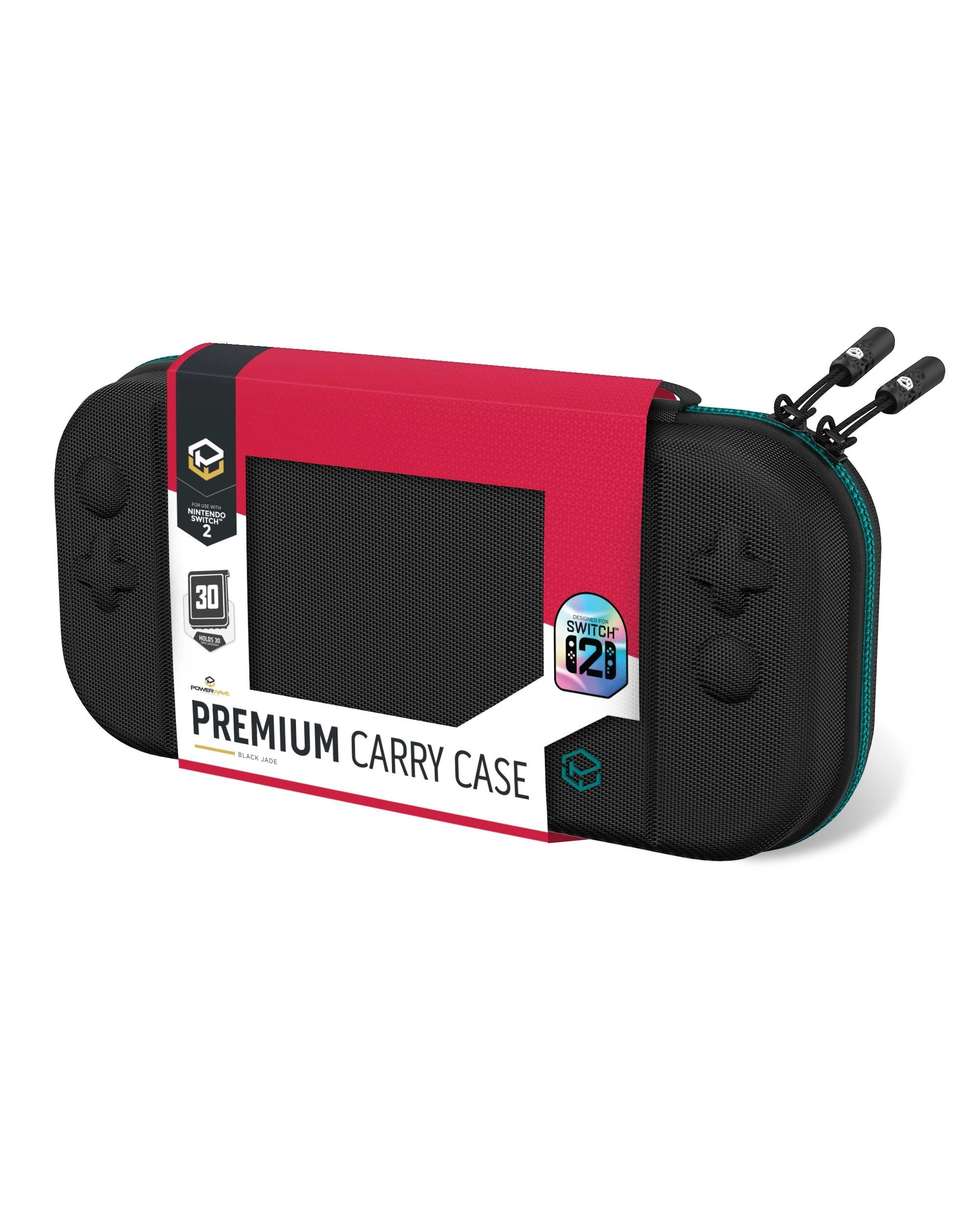 1 Powerwave Premium Carry Case Black Jade for Nintendo Switch 2 - Black, 1 of 6