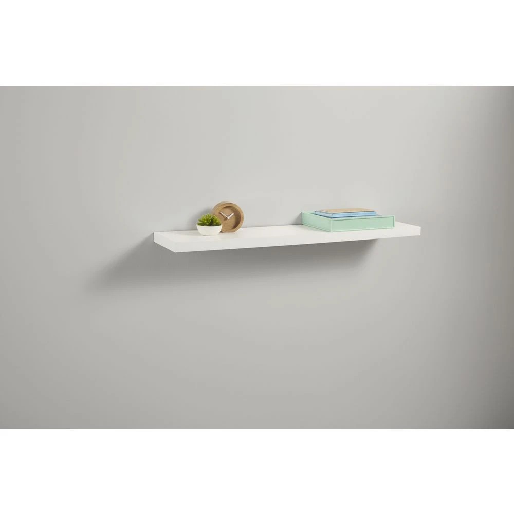4 Horsen Floating Shelf 1100mm White Shelves Home Office Storage, 4 of 4