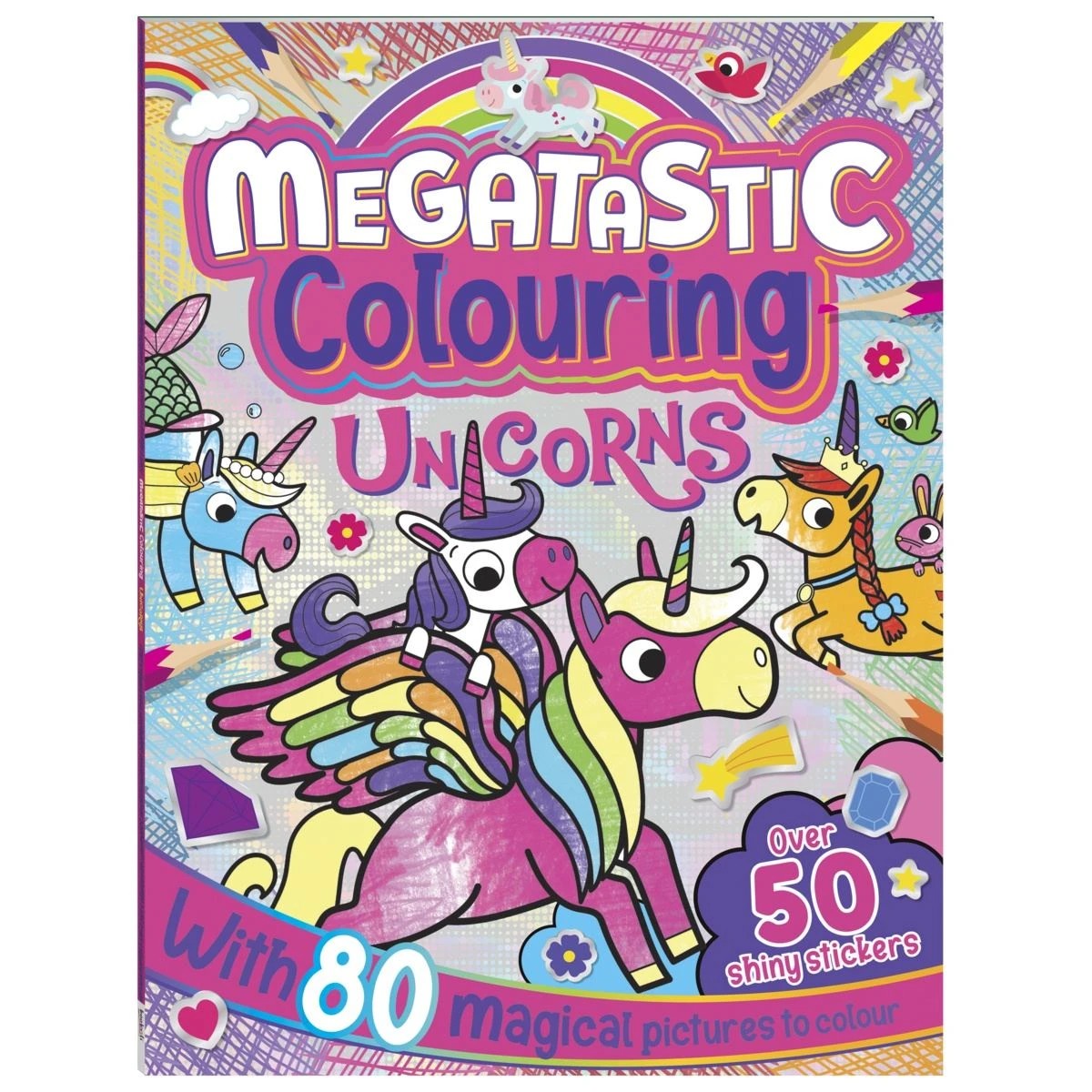 1 Megatastic Colouring: Unicorns - Book, 1 of 3