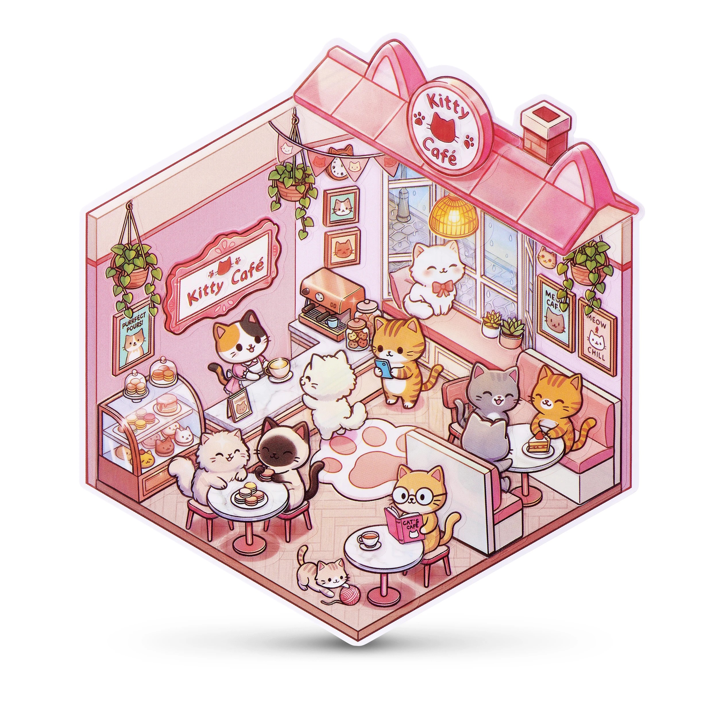 9 Zuru Sticker Therapy: Kawaii Kitties Set - Assorted, 9 of 10
