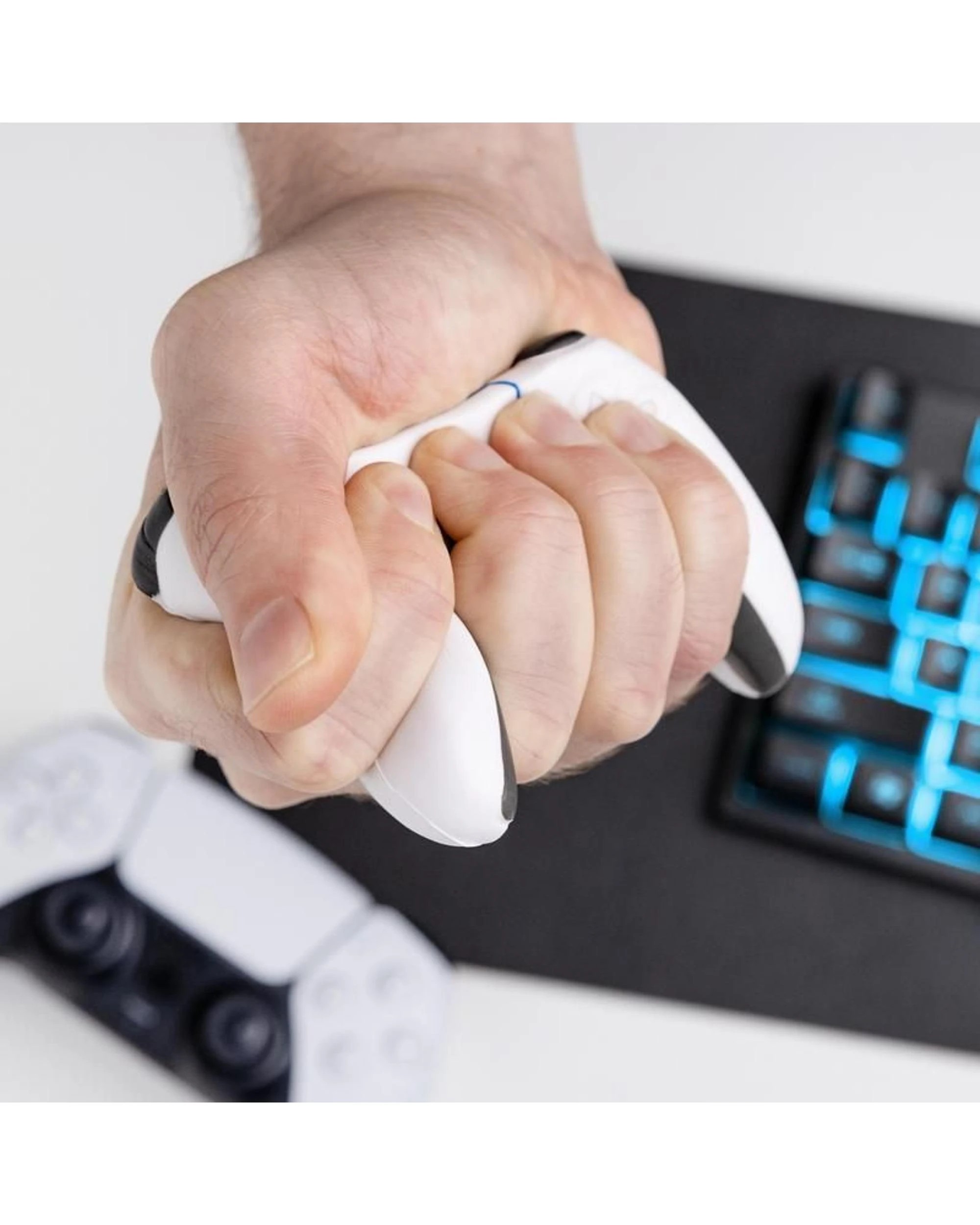 4 Paladone Playstation PS5 Controller White Stress Toy, 4 of 4