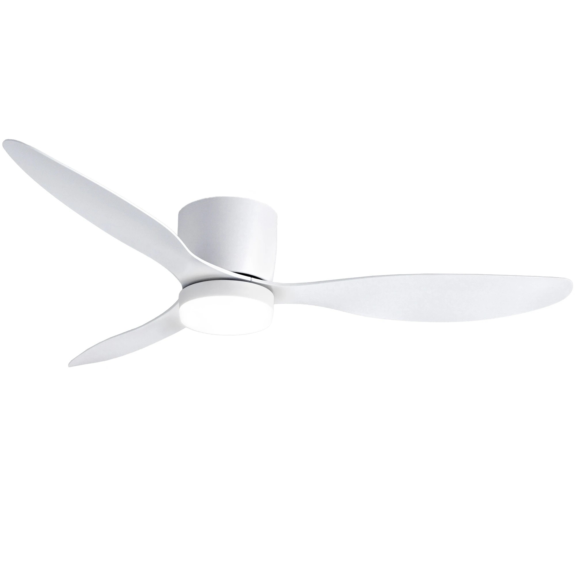 1 Devanti 52'' Ceiling Fan 3 Blades DC Motor w/Light w/Remote - White, 1 of 8