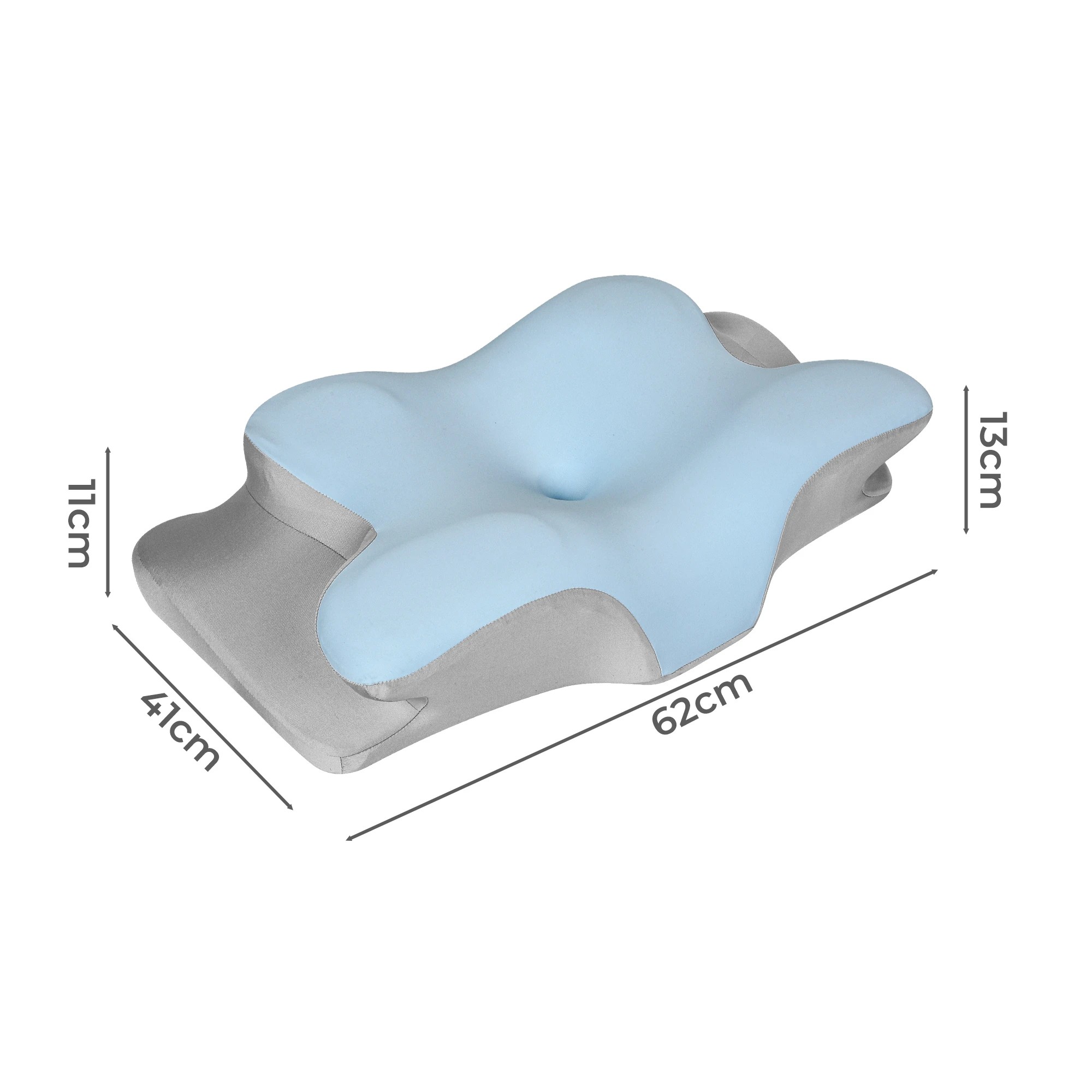 2 Dreamz Cervical Neck Pillow - Blue, 2 of 4