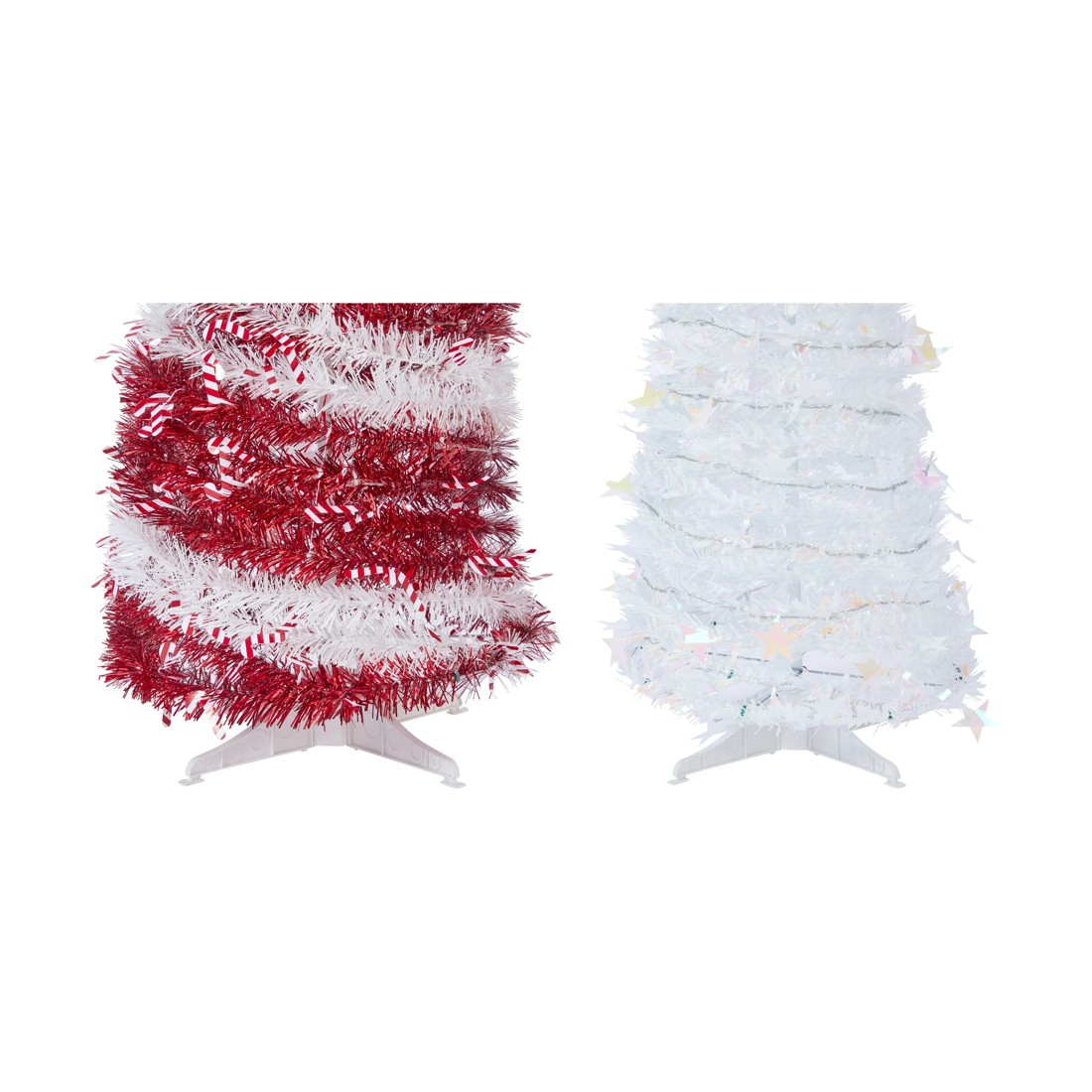 5 Low Voltage LED Light Up Tinsel Tree - Assorted, 5 of 8