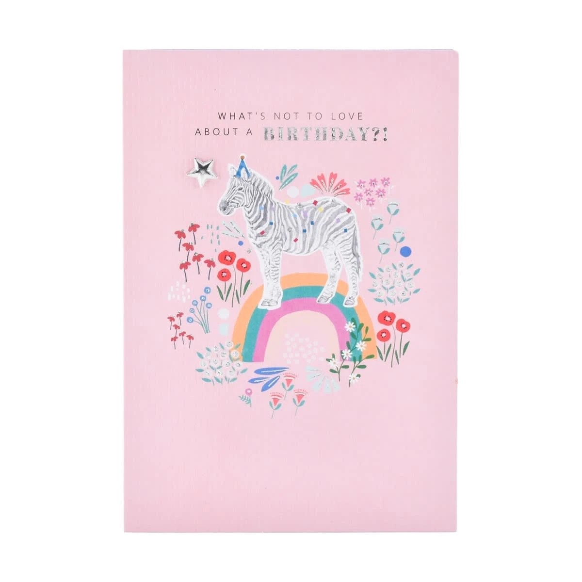 3 Hallmark Birthday Card - Party Hat Zebra, 3 of 3