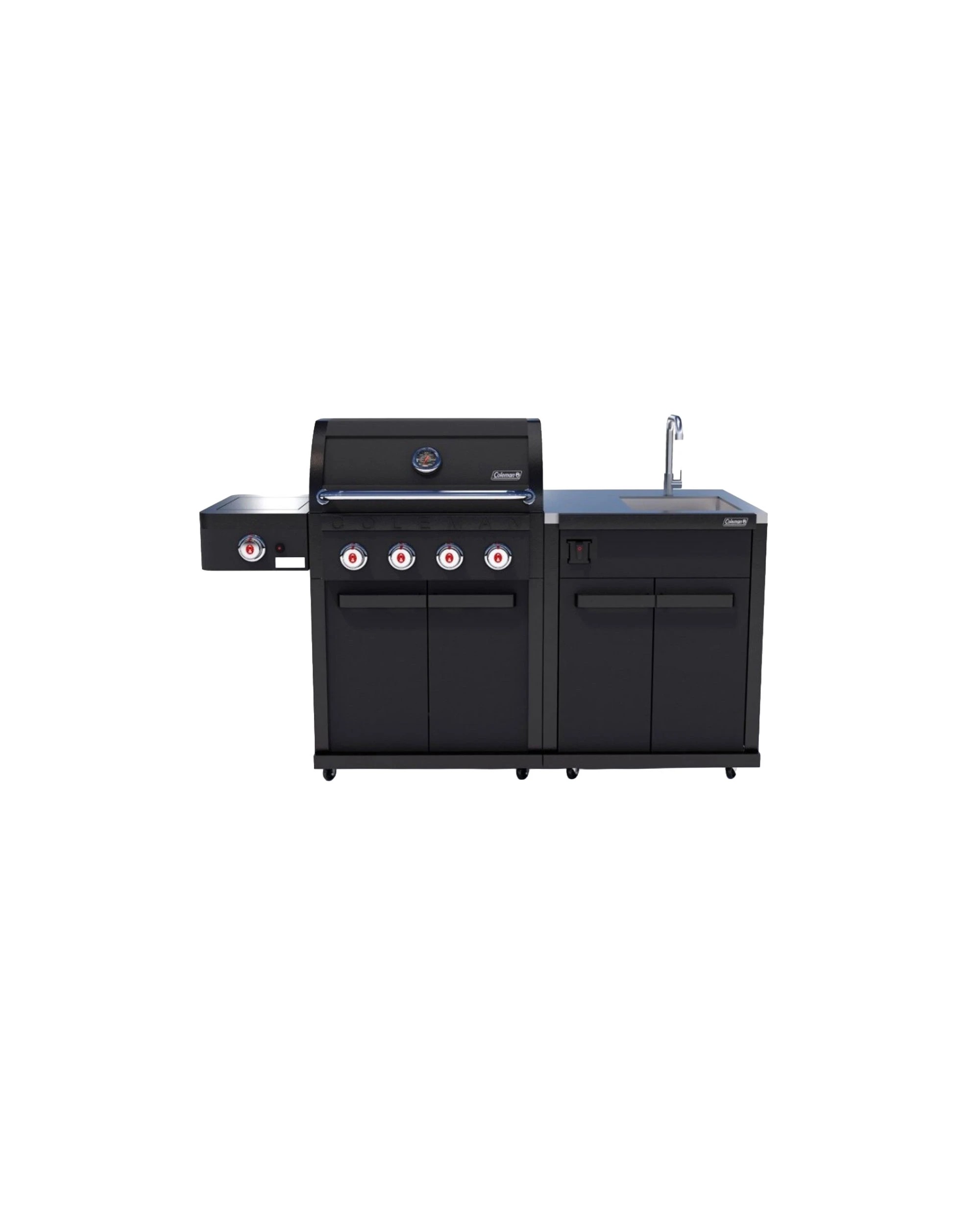 1 Coleman Revolution 4 Burner Kitchen With Sink Module - Matt - Black, 1 of 3
