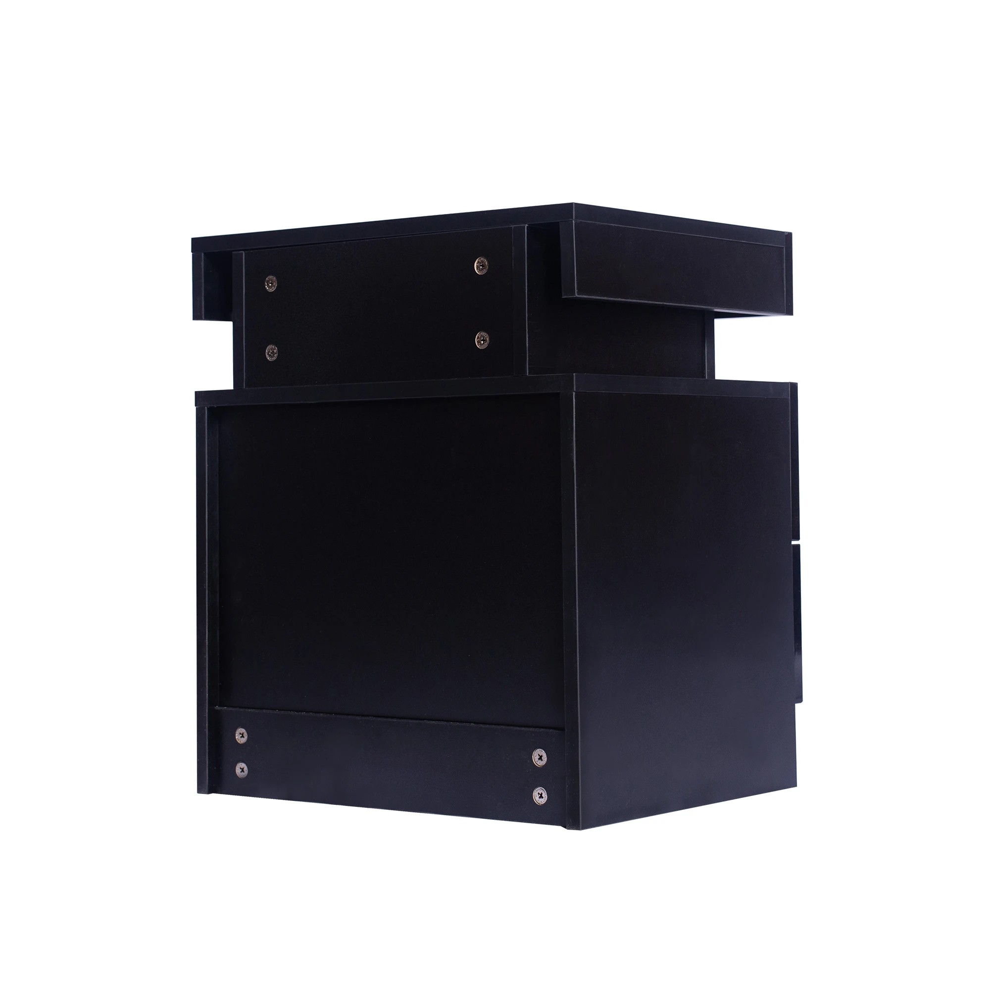 4 Levede Bedside Tables Side Table 2 Drawers RGB LED High Gloss Nightstand Cabinet, 4 of 6