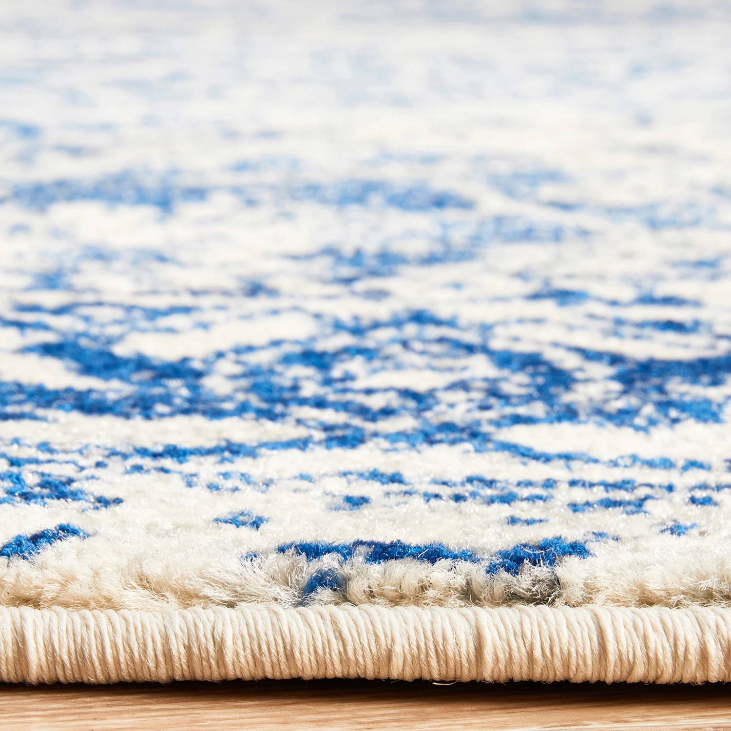 7 Common Ground Rugs Encore 253 150x150cm Round - Small Pet Friendly Rug - Blue, 7 of 7