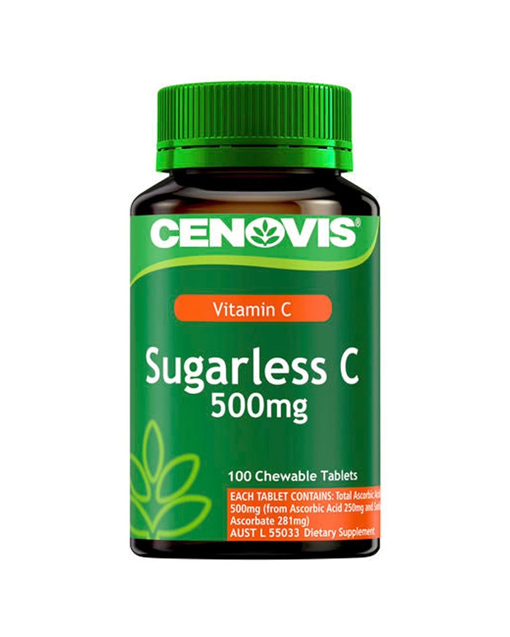 4 Cenovis 100pc Sugarless Vitamin C 500mg Antioxidant Chewable Tablets Supplement, 4 of 5