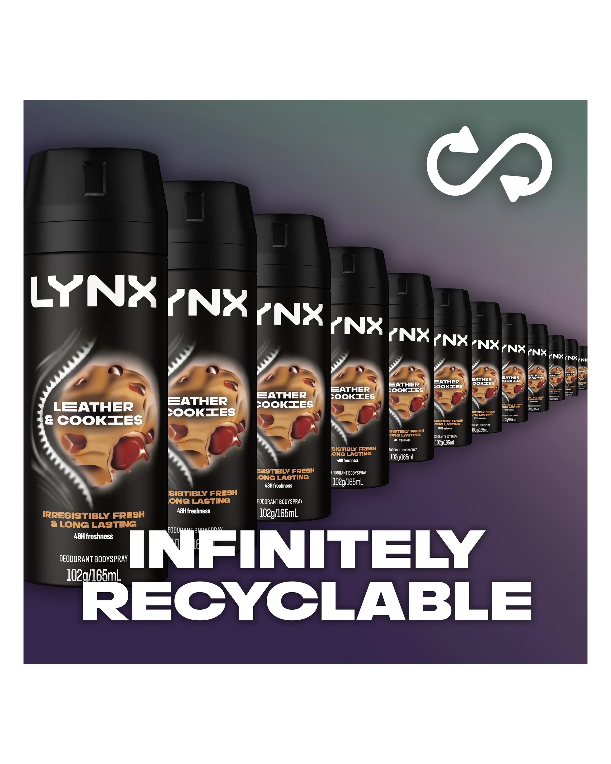 6 LYNX Collision Leather and Cookies Deodorant Bodyspray, 6 of 6
