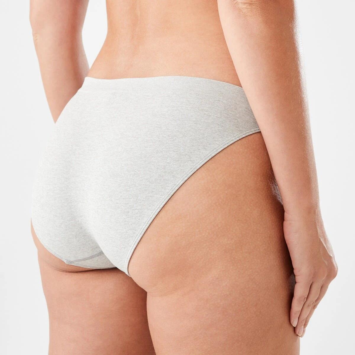 3 Ultra Smooth Seamfree Bikini Briefs SILVER MARLE, 3 of 4