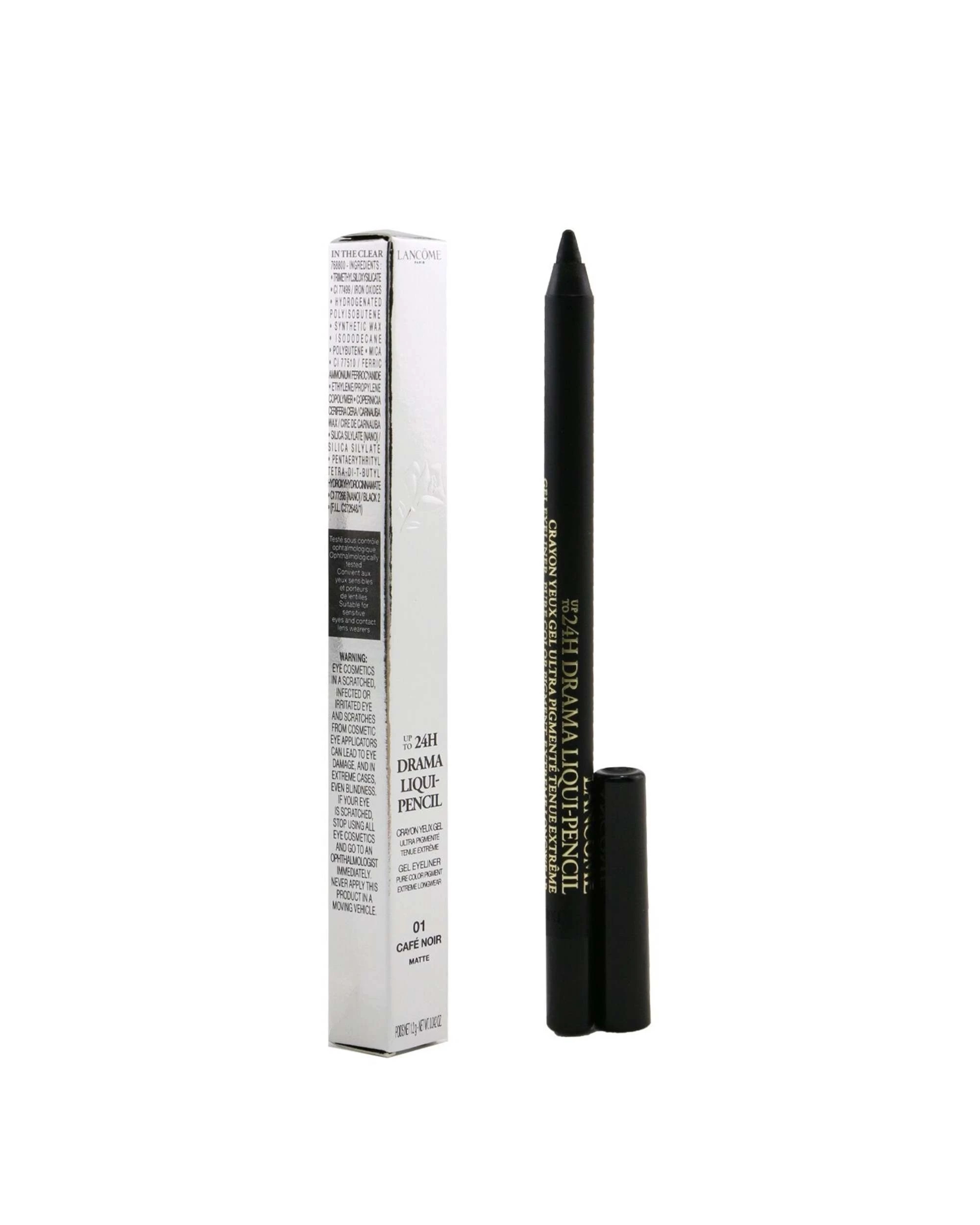 2 Lancome Drama Liqui Pencil Waterproof Gel Eyeliner - # 01 Cafe Noir  1.2g/0.042oz - 01 Cafe Noir, 2 of 4