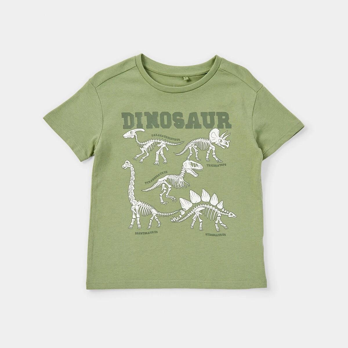 8 Chest Print T-shirt Oil Green, 8 of 9