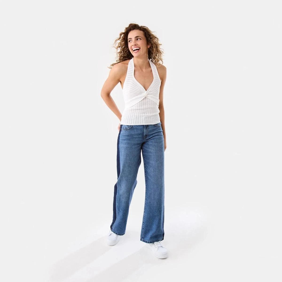 2 Halter Twist Front Top WHITE, 2 of 9