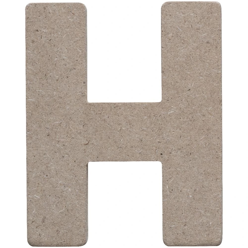 2 Born Wooden Alphabet Letter H 10cm, 2 of 3
